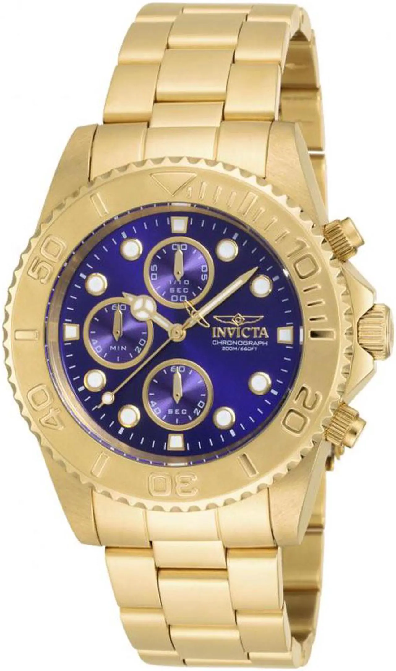 Alt view image 13 of 16 - Invicta Men's 19157 Pro Diver Quartz Multifunction Blue Dial Watch