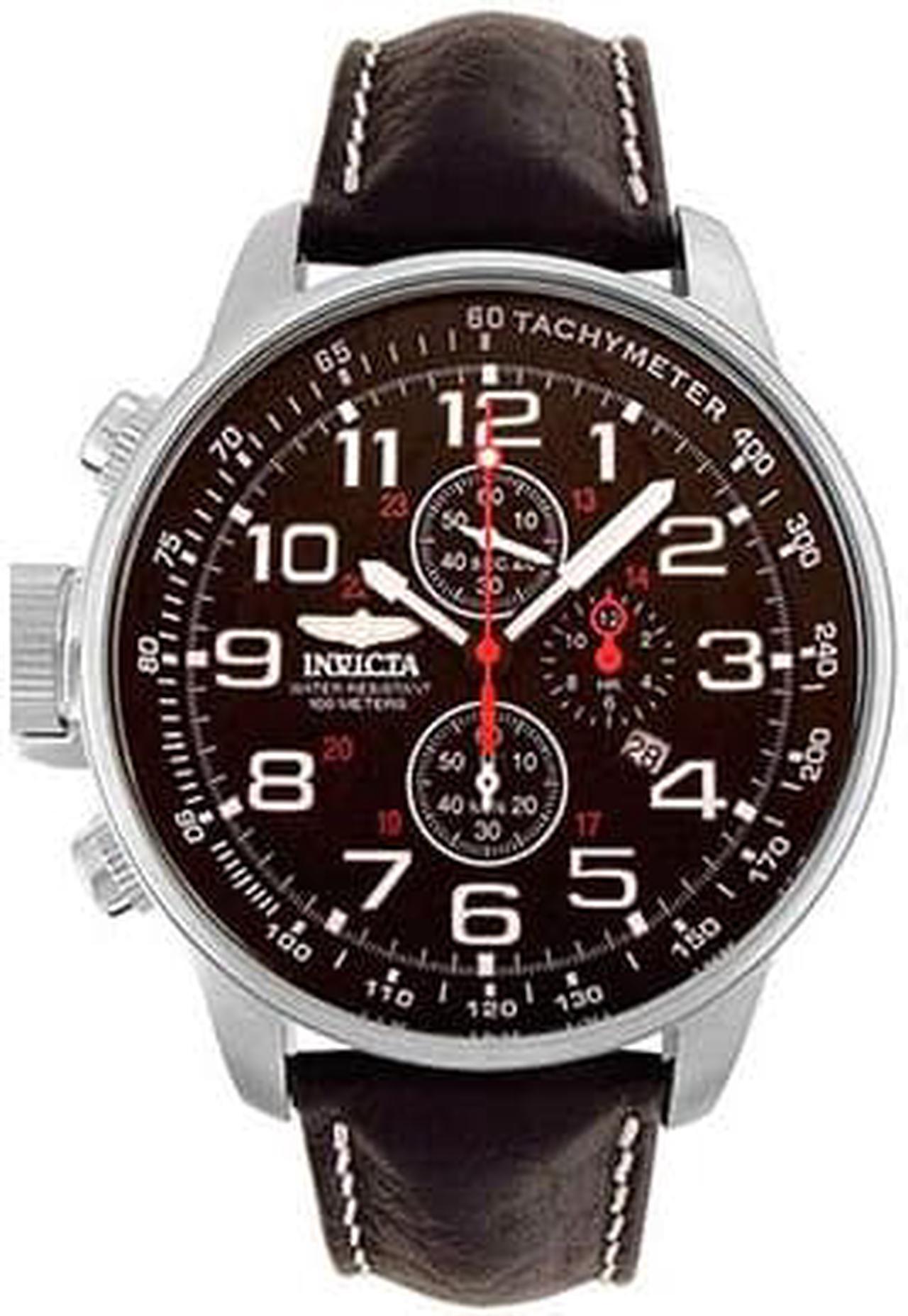Alt view image 3 of 19 - Invicta  I-Force 2770  Leather Chronograph  Watch