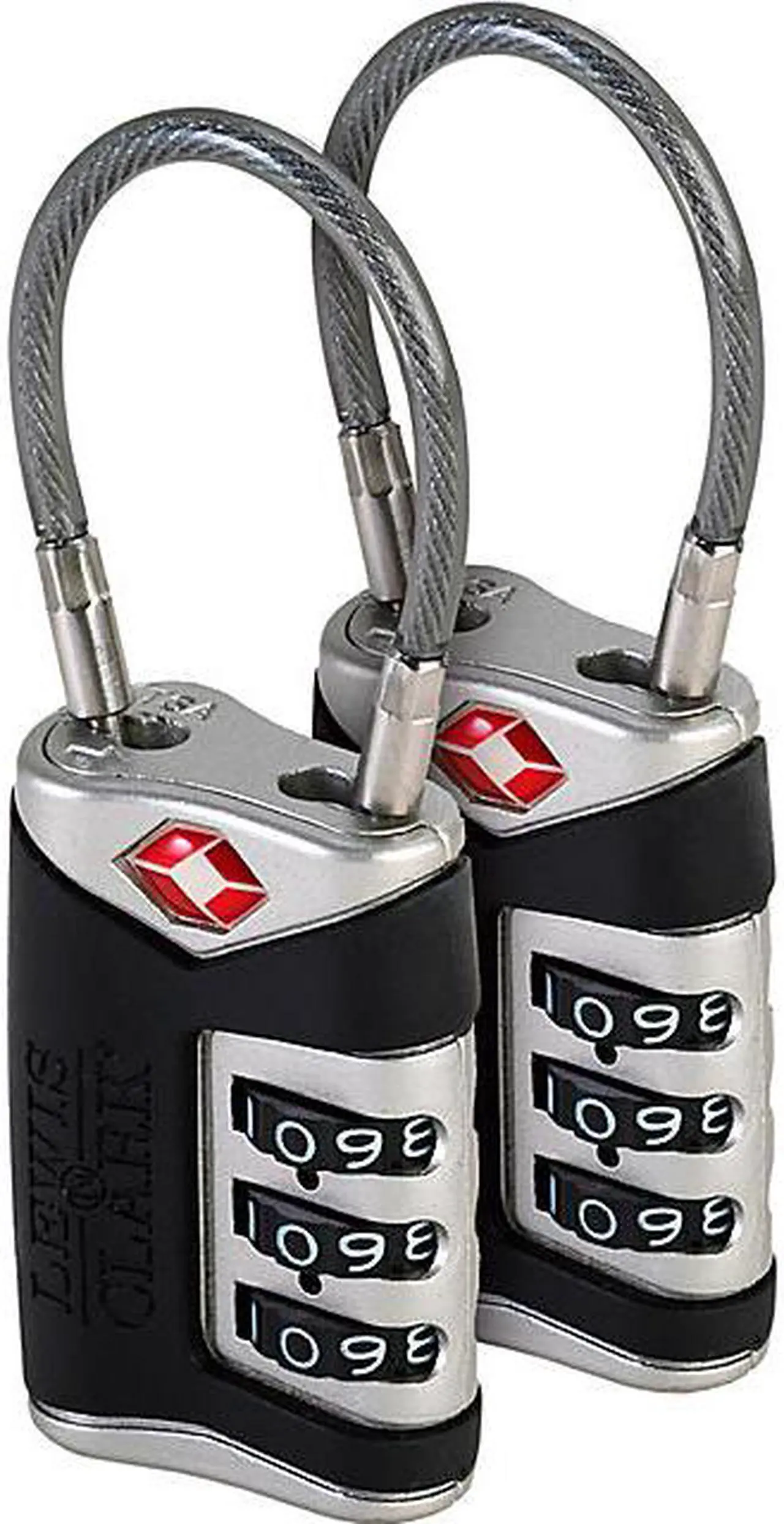 Main image of Lewis N. Clark TSA Sentry® Cable Lock - 2 Pack
