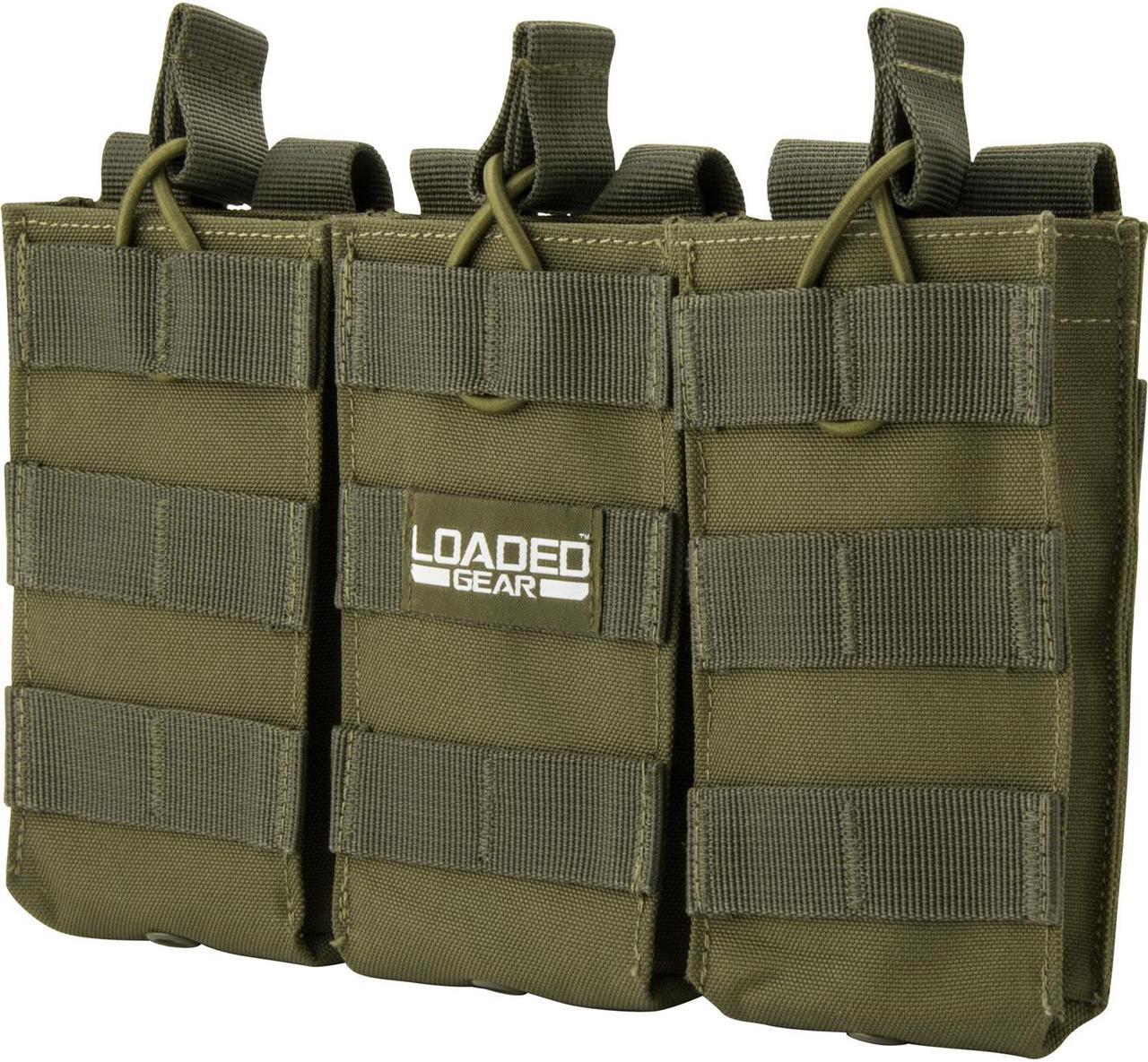 Alt view image 14 of 20 - Loaded Gear CX-200 Triple Magazine Pouch - OD Green