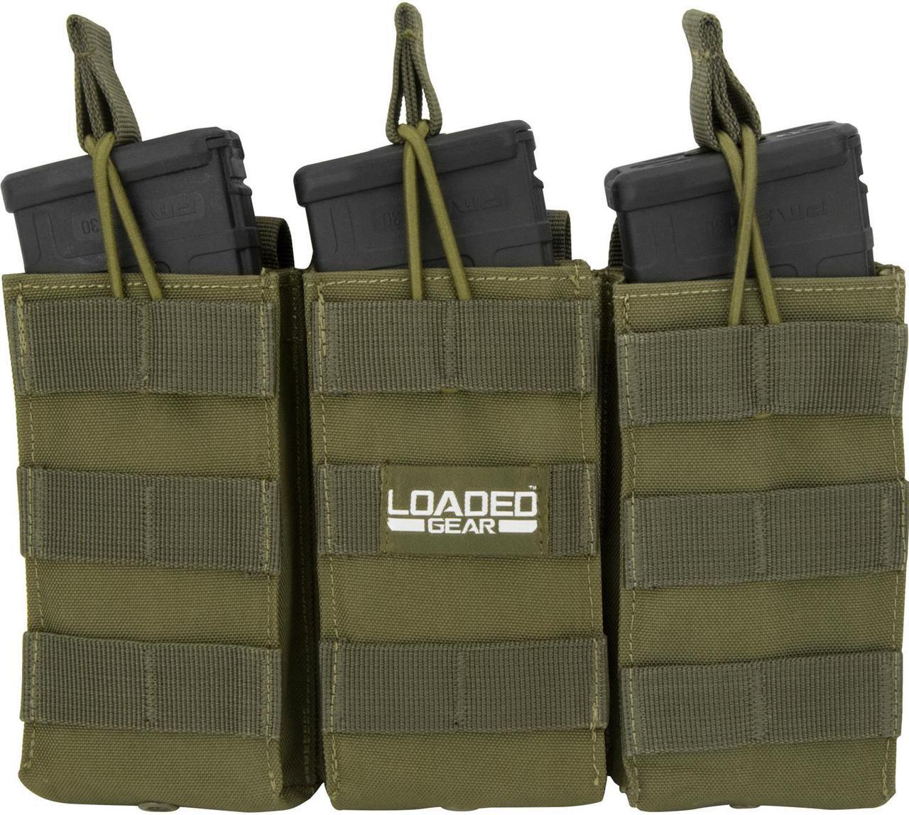 Alt view image 15 of 20 - Loaded Gear CX-200 Triple Magazine Pouch - OD Green