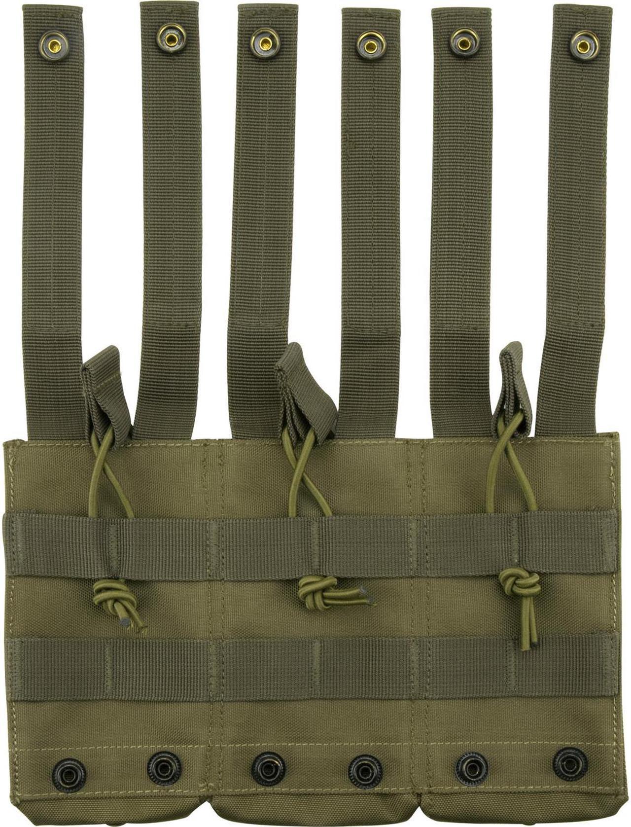 Alt view image 17 of 20 - Loaded Gear CX-200 Triple Magazine Pouch - OD Green