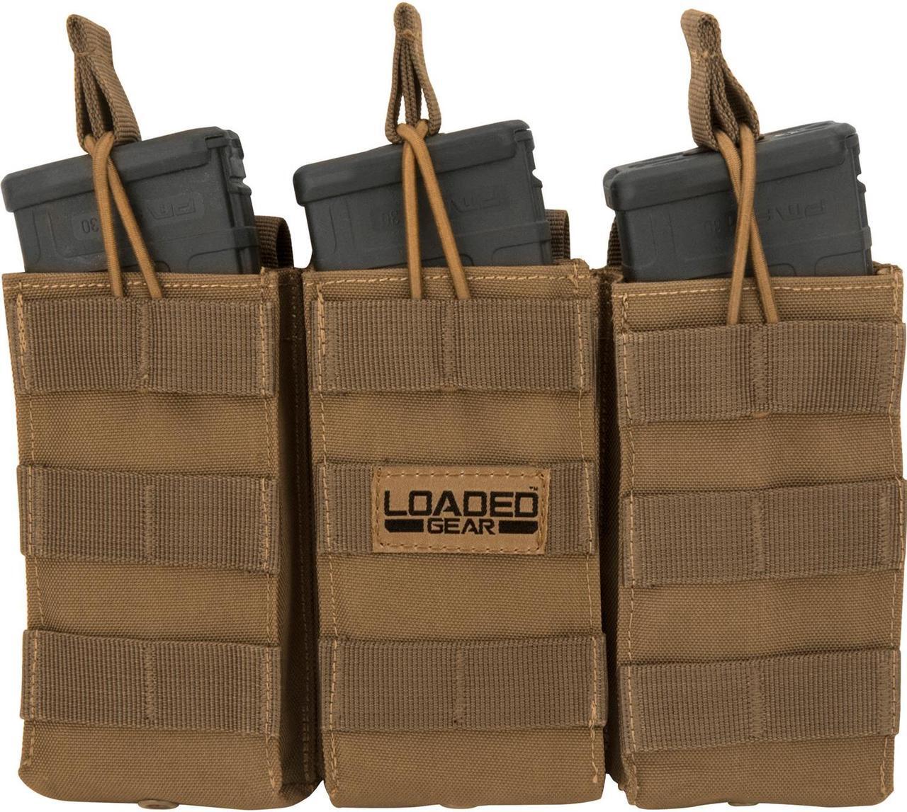 Alt view image 10 of 12 - Loaded Gear CX-200 Triple Magazine Pouch - Dark Earth