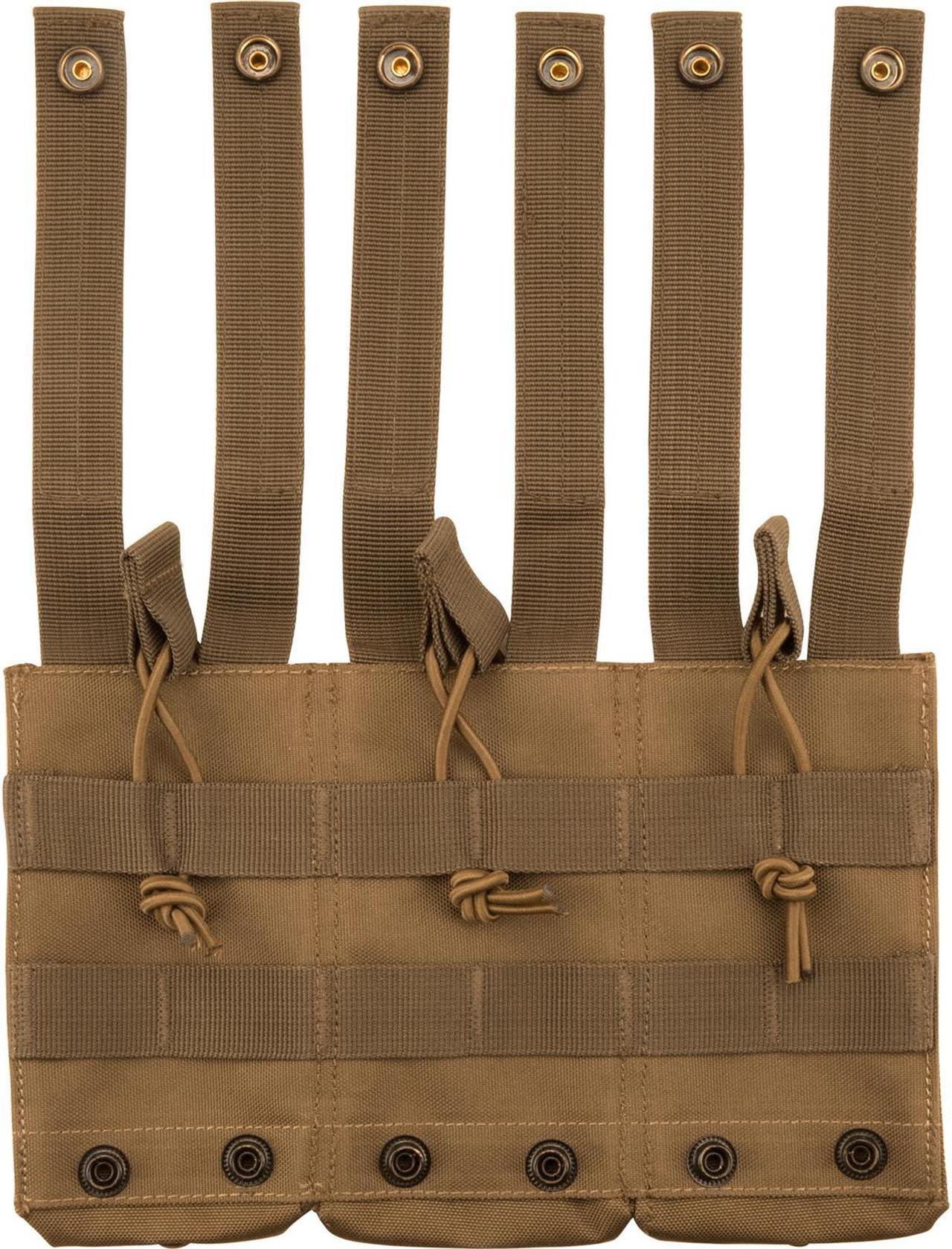 Alt view image 11 of 12 - Loaded Gear CX-200 Triple Magazine Pouch - Dark Earth