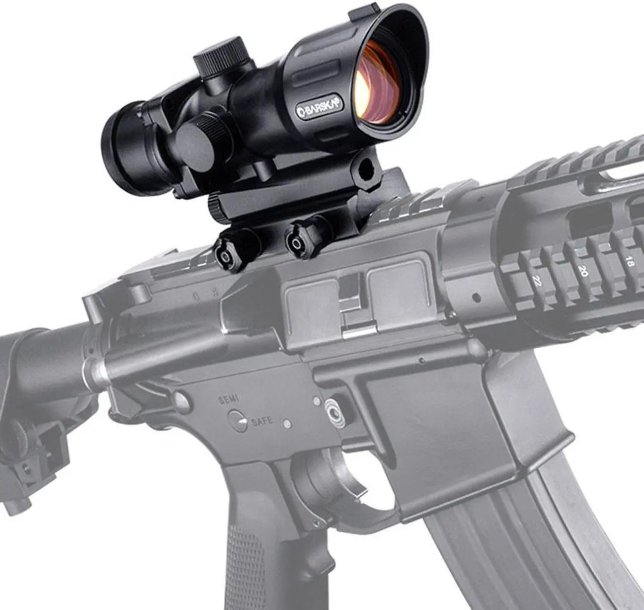 Alt view image 11 of 16 - Barska AC10984 1x30 IR Electro Sight Scope