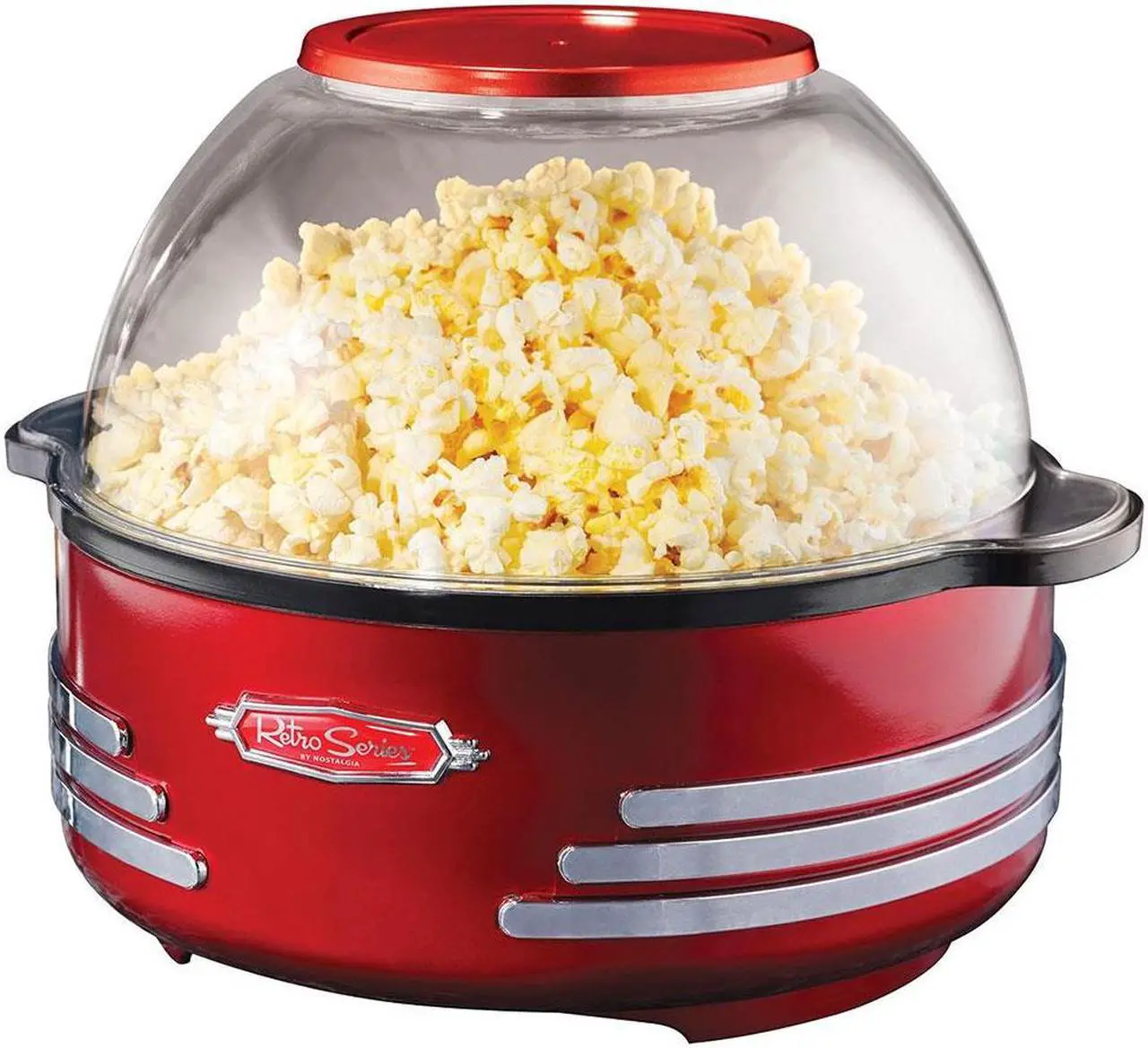 Main image of NOSTALGIA ELECTRICS SP300RETRORED Red Retro Series Stirring Popcorn Maker