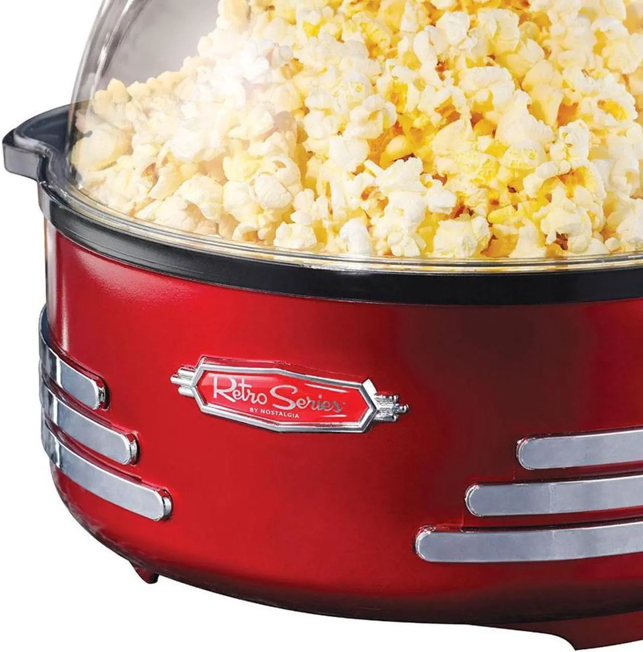 Alt view image 2 of 8 - NOSTALGIA ELECTRICS SP300RETRORED Red Retro Series Stirring Popcorn Maker
