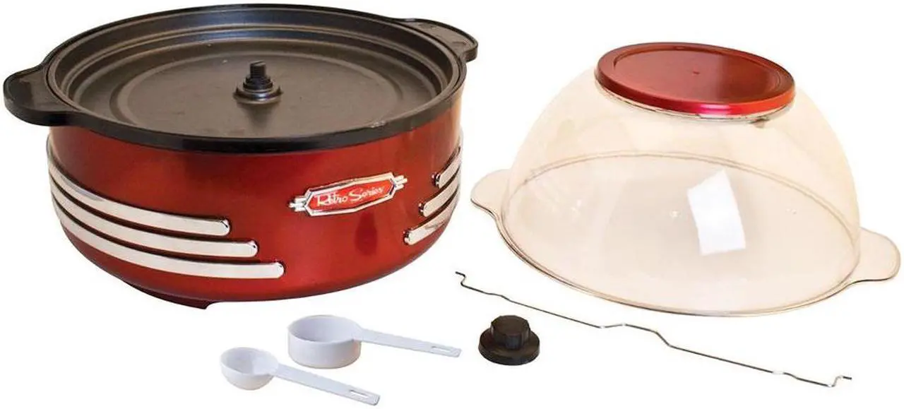 Alt view image 4 of 8 - NOSTALGIA ELECTRICS SP300RETRORED Red Retro Series Stirring Popcorn Maker