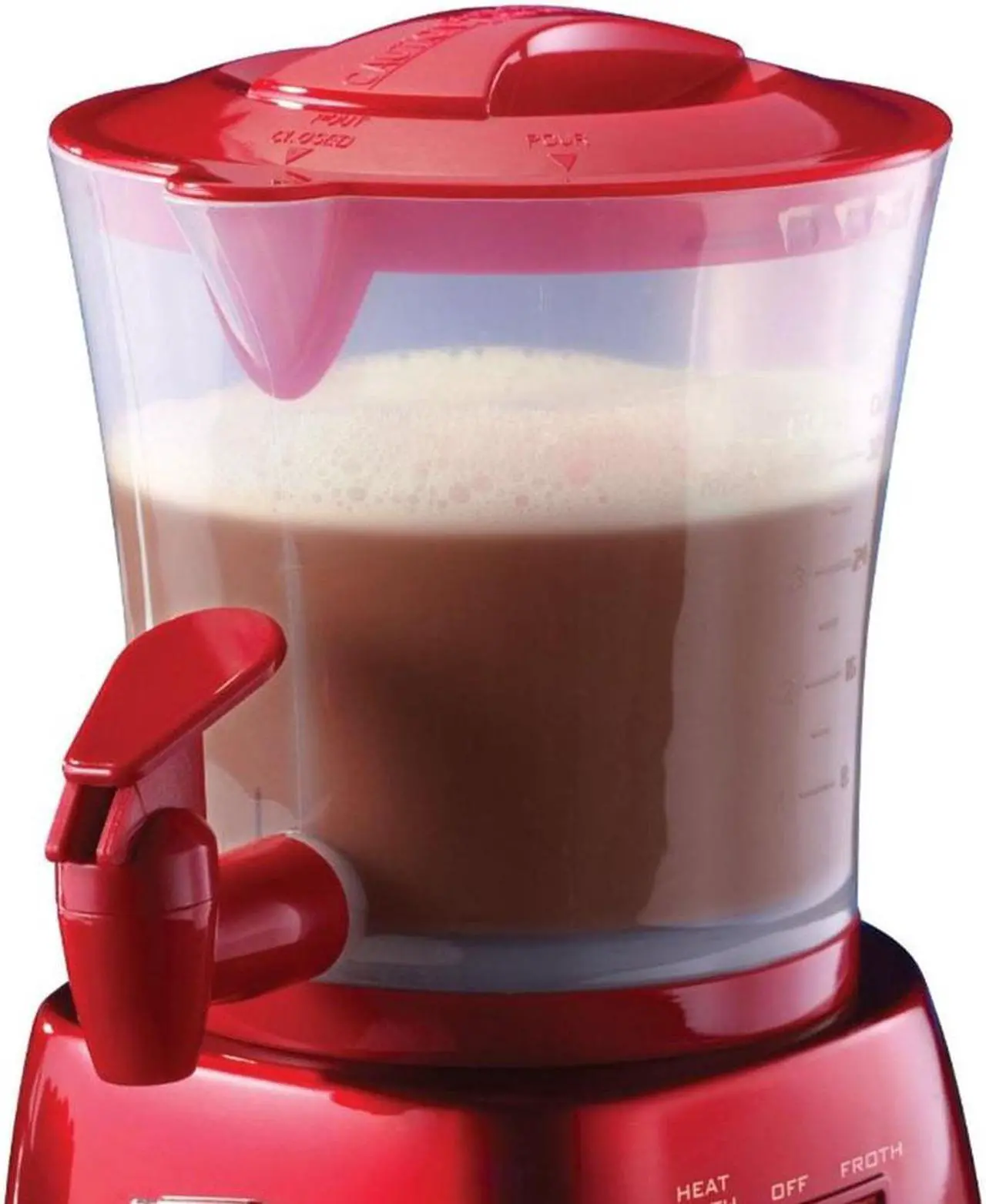Alt view image 2 of 7 - Nostalgia Electrics HCM700RETRORED Red Retro Series Hot Chocolate Maker