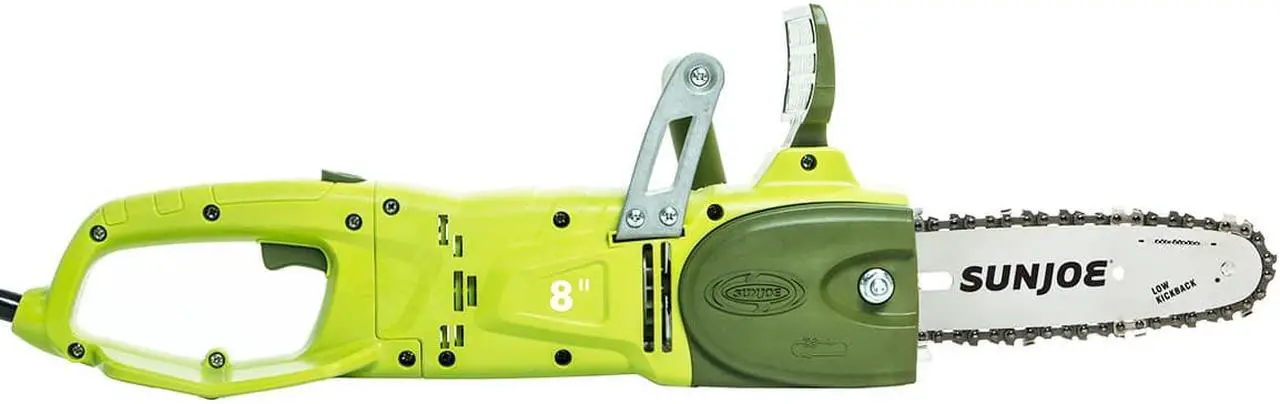 Alt view image 3 of 9 - Sun Joe SWJ806E 2-in-1 Electric Convertible Pole Chain Saw | 8 inch | 8.0 Amp (Green)