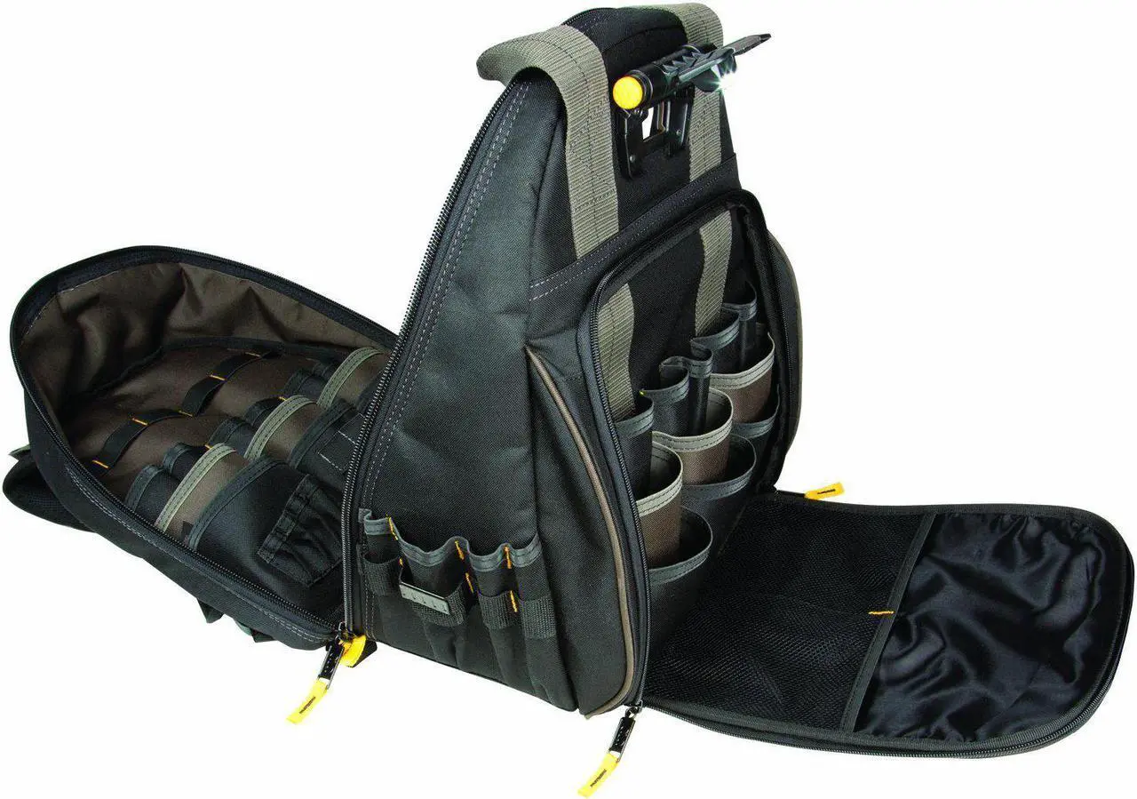 Alt view image 9 of 18 - Clc L255 Tech Gear 53 Pocket  Lighted Backpack
