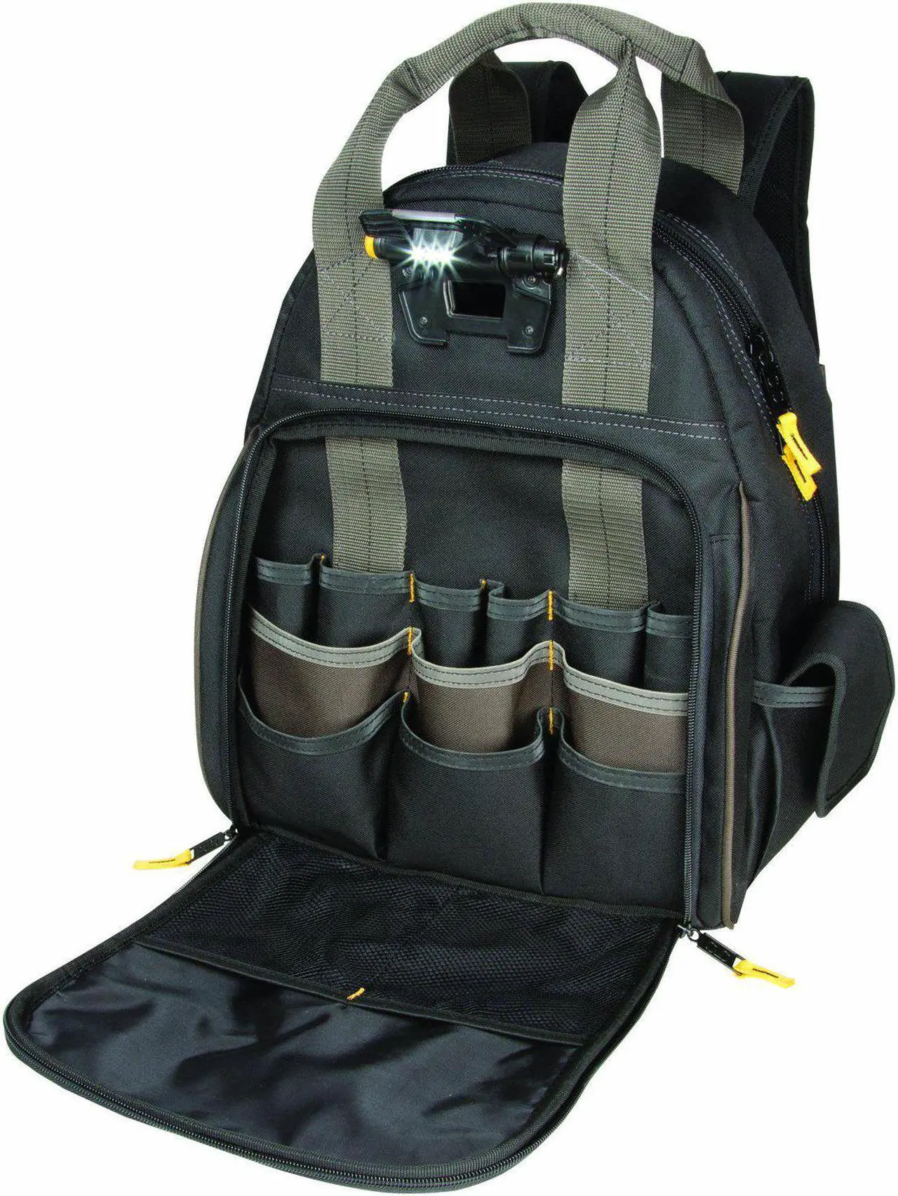 Alt view image 8 of 18 - Clc L255 Tech Gear 53 Pocket  Lighted Backpack