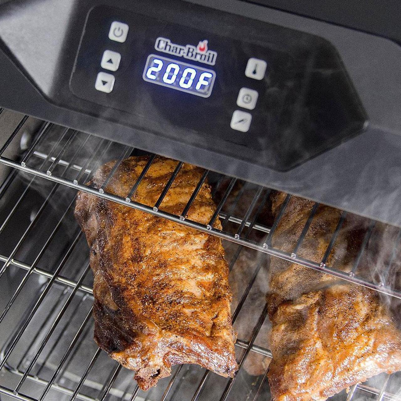 Alt view image 13 of 18 - Char-Broil Deluxe Digital Electric Smoker, 1000 Square Inch