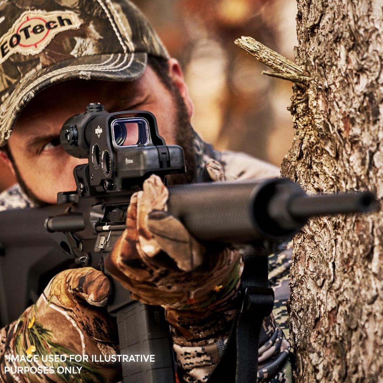 Alt view image 9 of 14 - EOTech Transverse EXPS3 Red Dot Sight, Black w/ 2-Dot Reticle