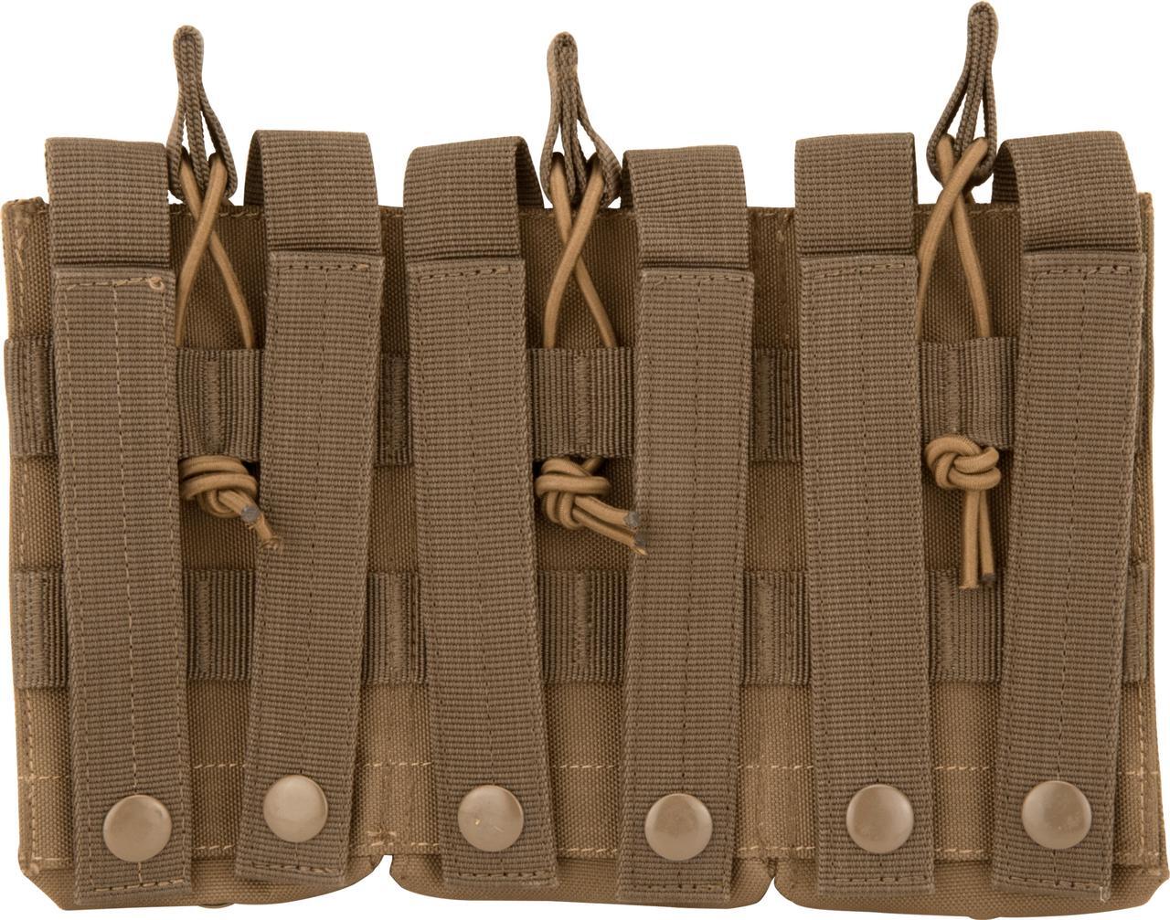 Alt view image 6 of 12 - Loaded Gear CX-200 Triple Magazine Pouch - Dark Earth