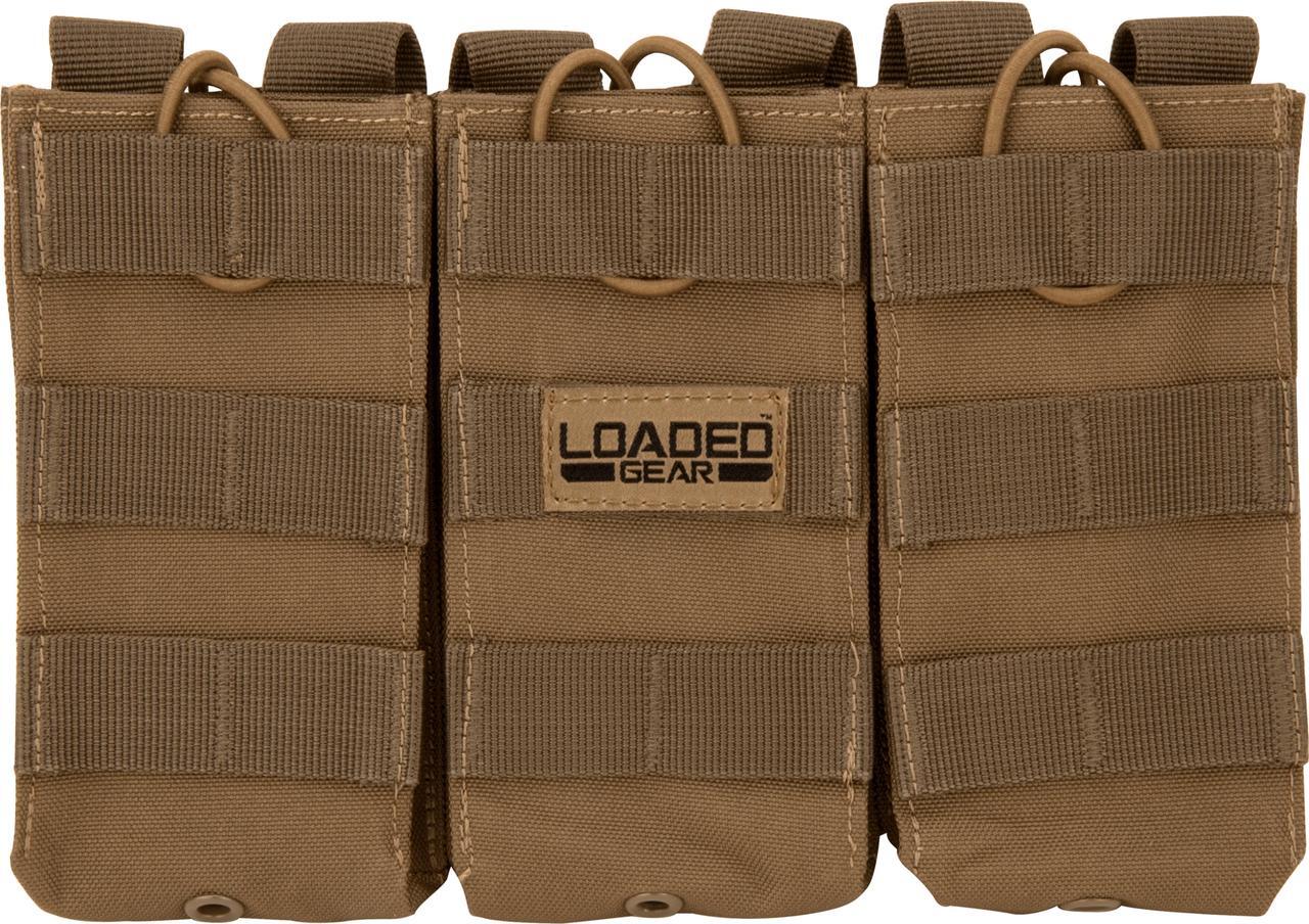 Alt view image 4 of 12 - Loaded Gear CX-200 Triple Magazine Pouch - Dark Earth