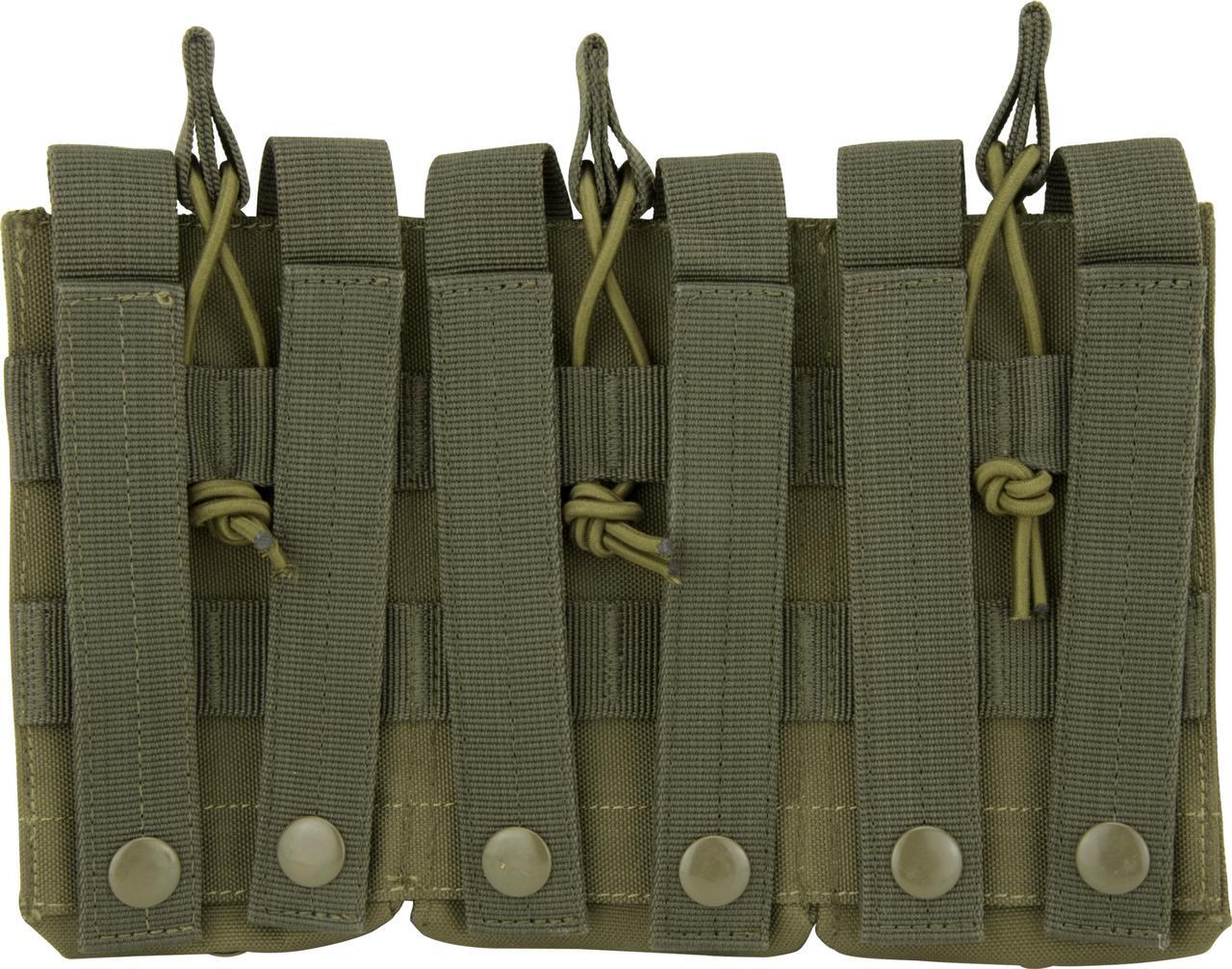 Alt view image 6 of 20 - Loaded Gear CX-200 Triple Magazine Pouch - OD Green