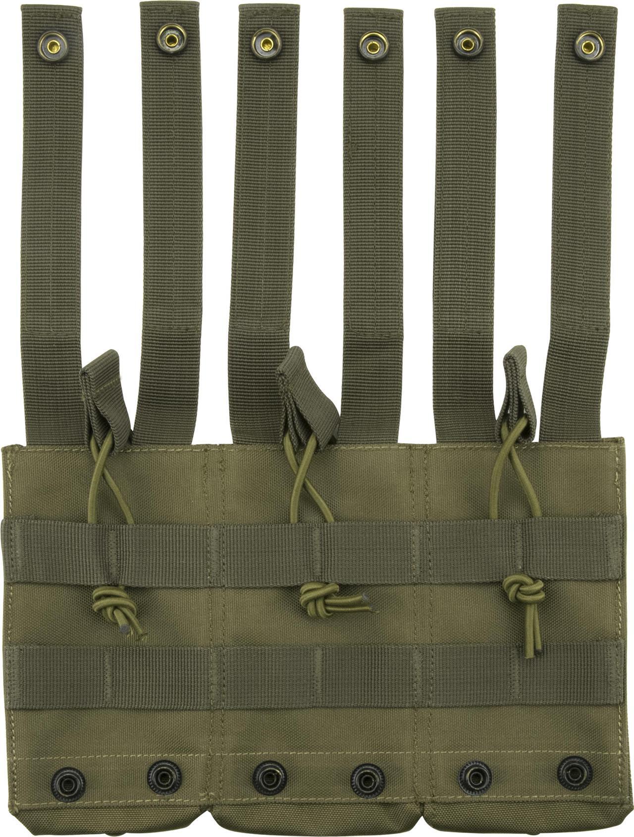 Alt view image 4 of 20 - Loaded Gear CX-200 Triple Magazine Pouch - OD Green