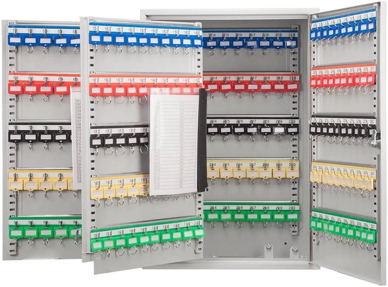 Main image of Barska Key Box, Wall Mount, 300 Key Cap. Matte  Steel CB13238