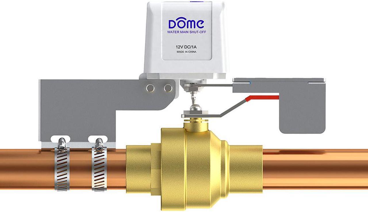 Main image of Dome Store DMWV1 Z-Wave Water Valve Shut Off for Pipes Up to 1.5 Inches