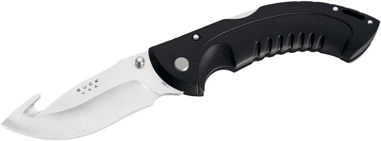 Main image of Buck Folding Omni Hunter 12Pt Guthook Knife Select 398BKG 5811