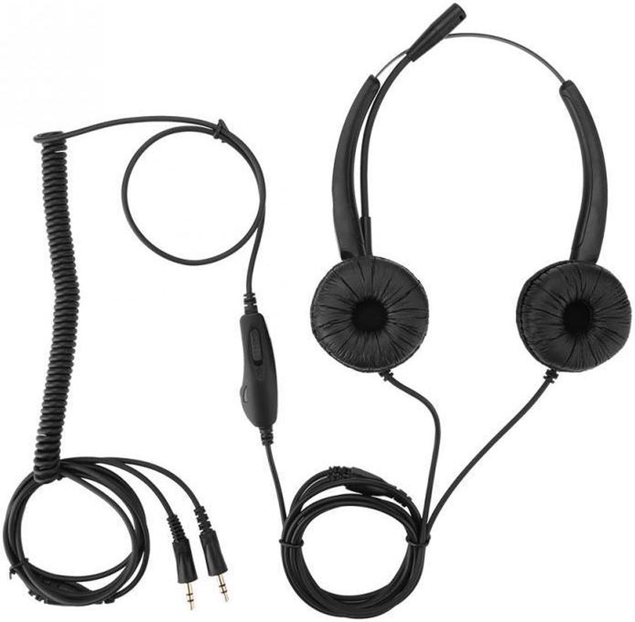 H500D-PC Call Center Headset for PC Computer with Noise Cancelling Mic With Volume Adjustment & Mute