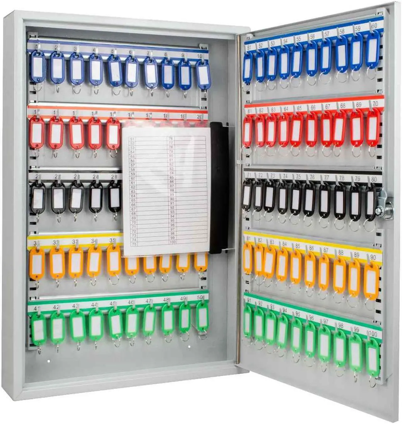 Alt view image 10 of 14 - 100 Position Key Cabinet with Key Lock
