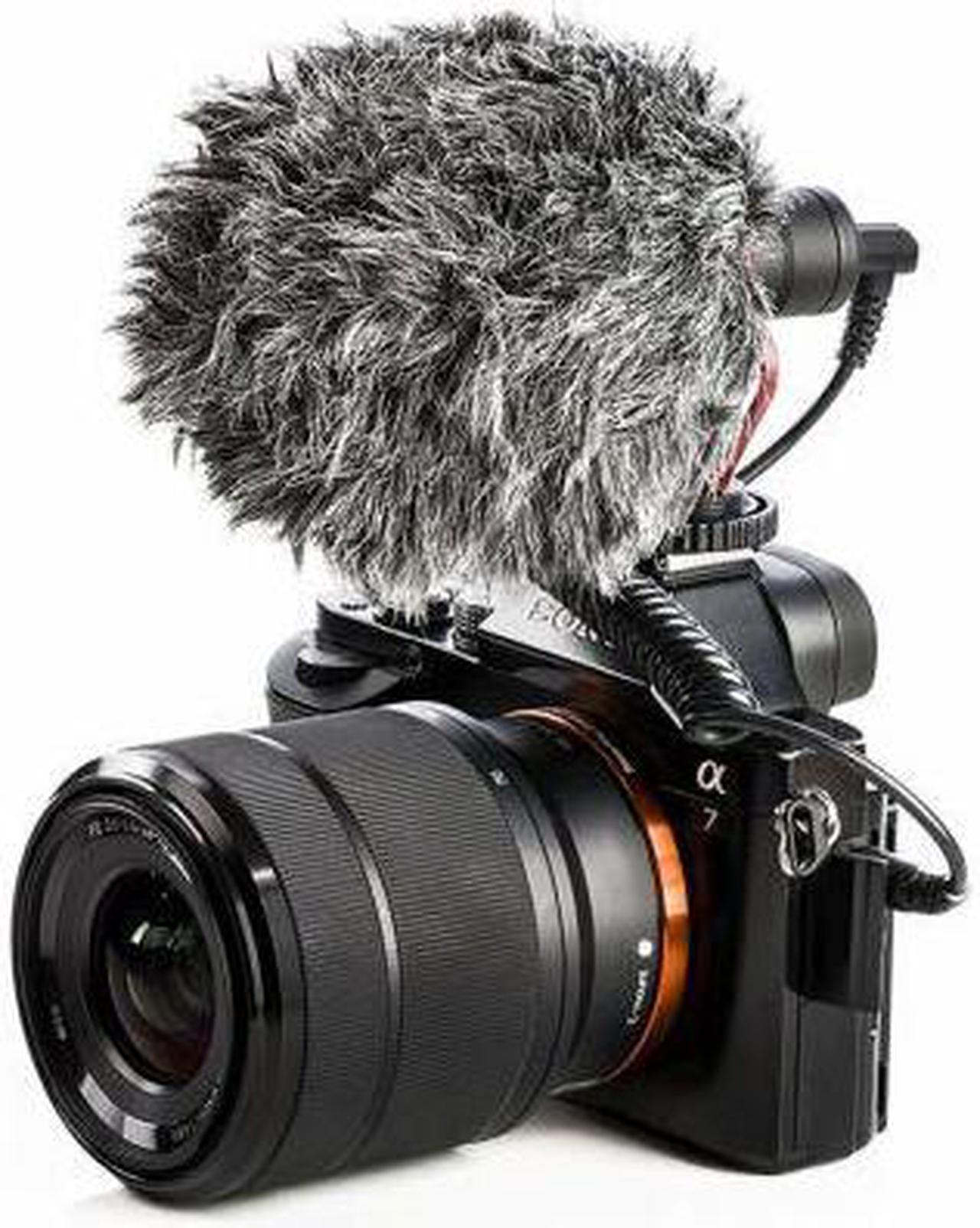 Alt view image 3 of 6 - Movo VXR10 Universal Cardioid Condenser Video Microphone with Shock Mount, Deadcat Windscreen, & Case for Smartphones, DSLR Cameras & Camcorders