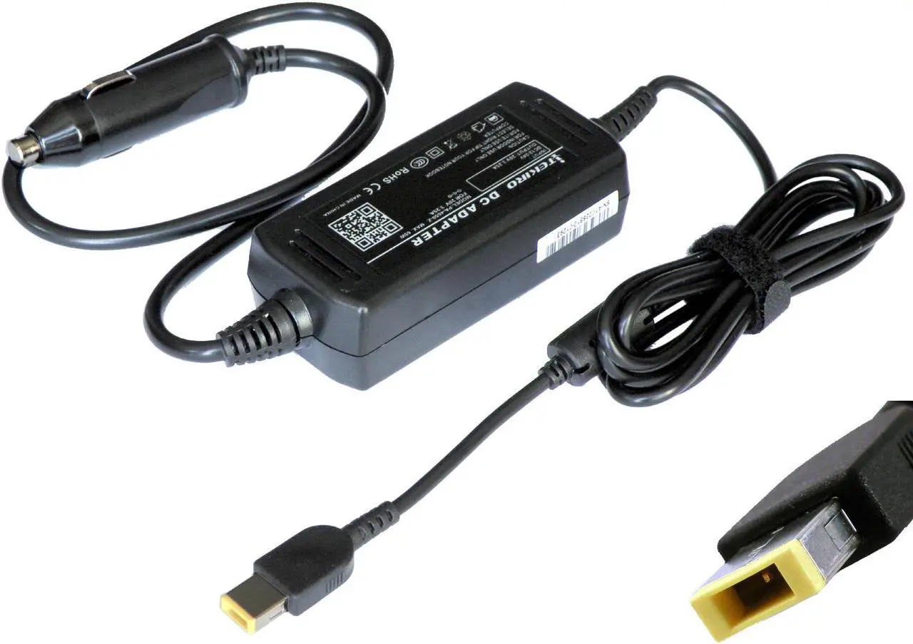 Alt view image 2 of 5 - iTEKIRO Car Charger for Lenovo ThinkPad X250 20CL 20CM, X260 20F6, X270 20HM 20HN 20K5 20K6, X380 Yoga, X380 Yoga 20LH, X380 Yoga 20LH000LUS, X380 Yoga 20LH000MUS, X380 Yoga 20LH000VUS 20LH000XUS