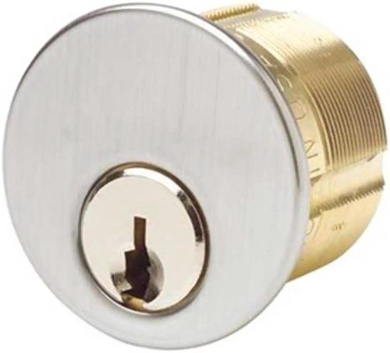 Main image of Brass Cylinder, Chrome, 5 Pin, 2 Keys