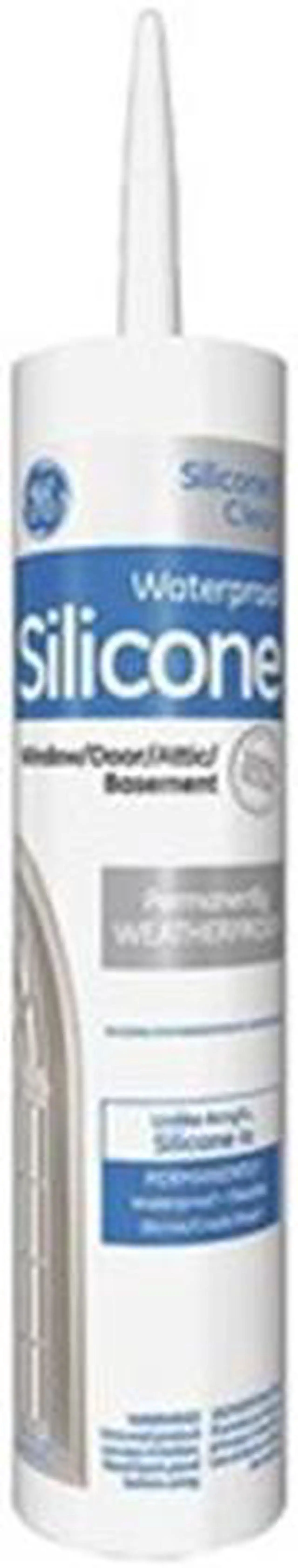 Alt view image 3 of 9 - GE 2795576 Silicone Sealant, All Purpose Silicone, 10 oz, Cartridge, Clear