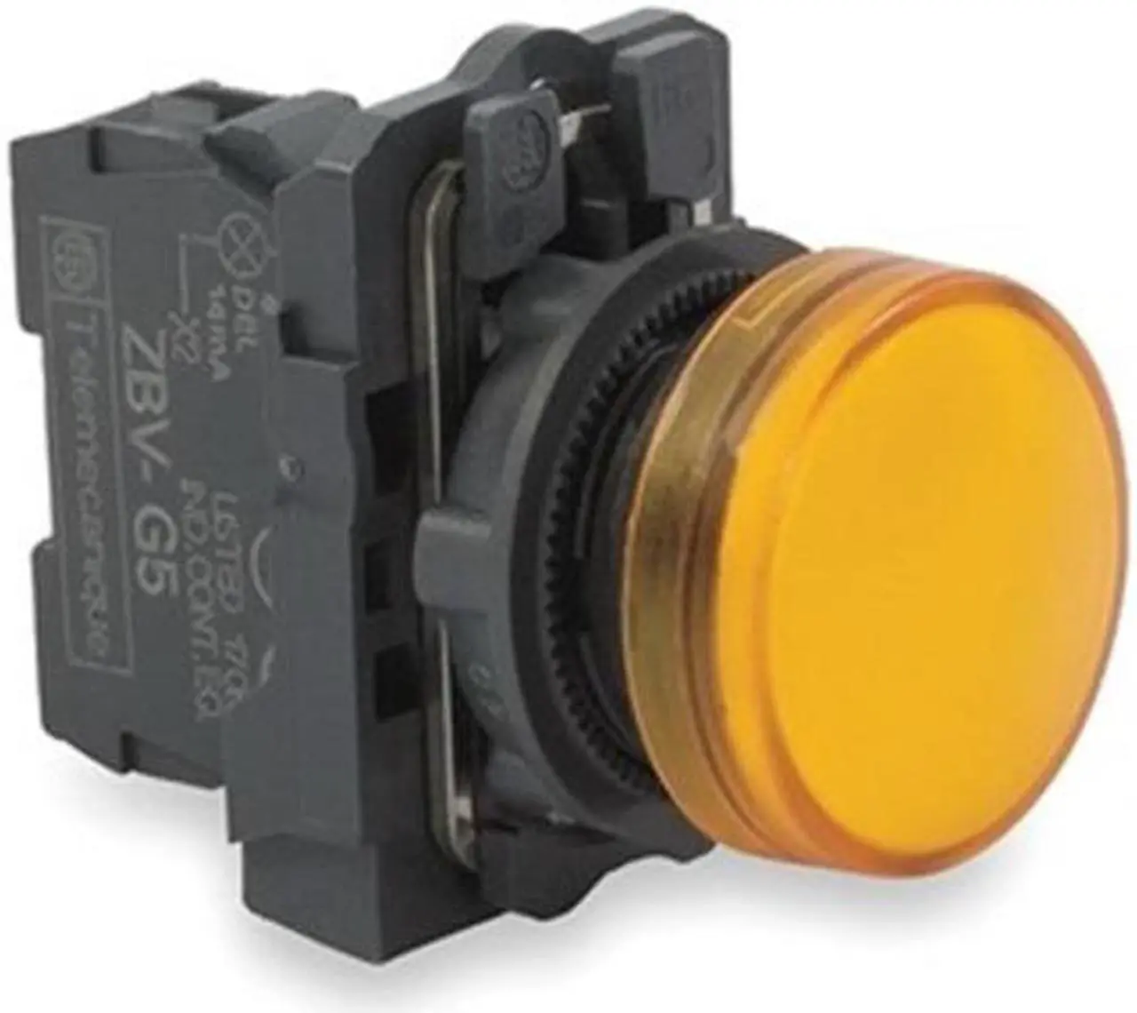 Alt view image 3 of 4 - Pilot Light, LED, Yellow, 22mm, 110-120VAC