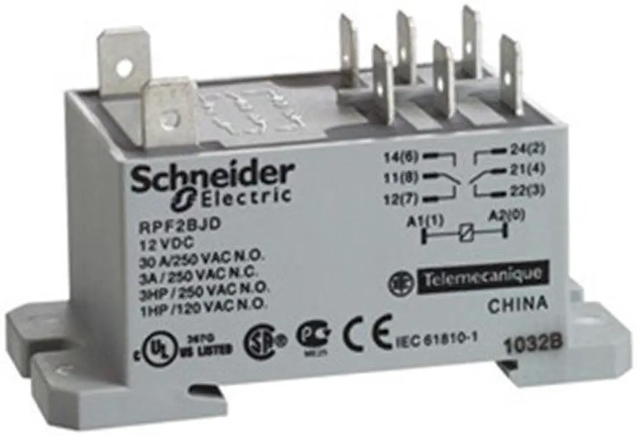 Main image of SCHNEIDER ELECTRIC RPF2BB7 Enclosed Power Relay, DIN-Rail & Surface Mounted,