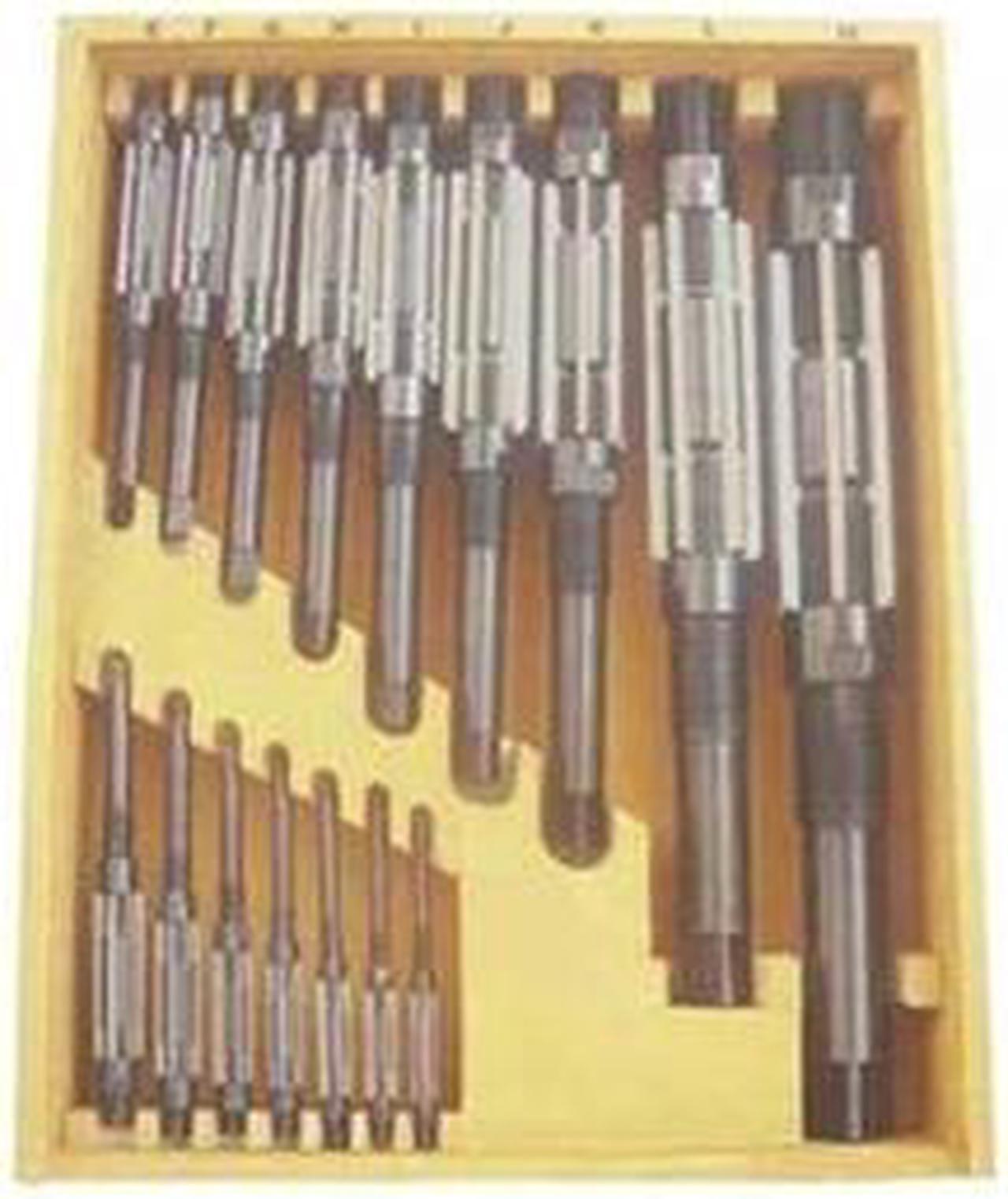 Main image of WESTWARD 4LGU5 Adjustable Hand Reamer Set,HSS,16 Pcs