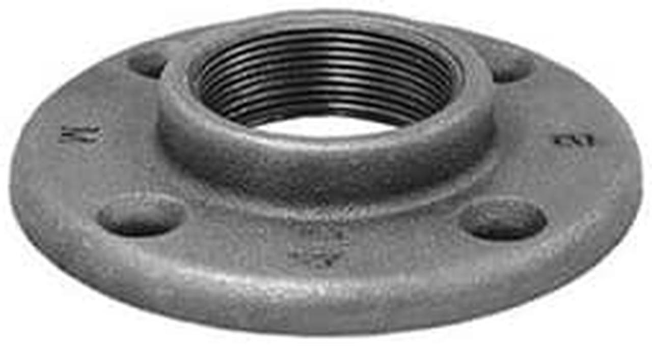 Main image of ANVIL 0310105408 Flange Floor Flange, 1" Pipe, Flanged x FNPT, Malleable Iron,