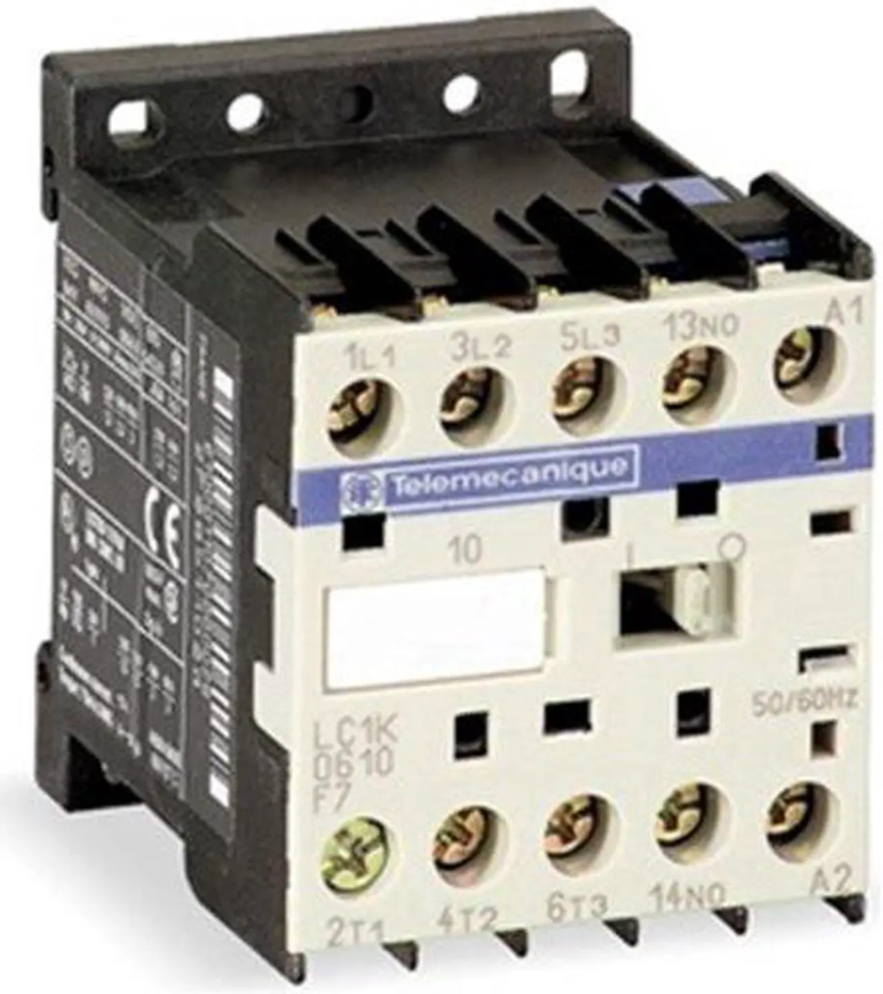 Main image of SCHNEIDER ELECTRIC LC1K0610U7 Miniature IEC Magnetic Contactor, 3 Poles, 240 V