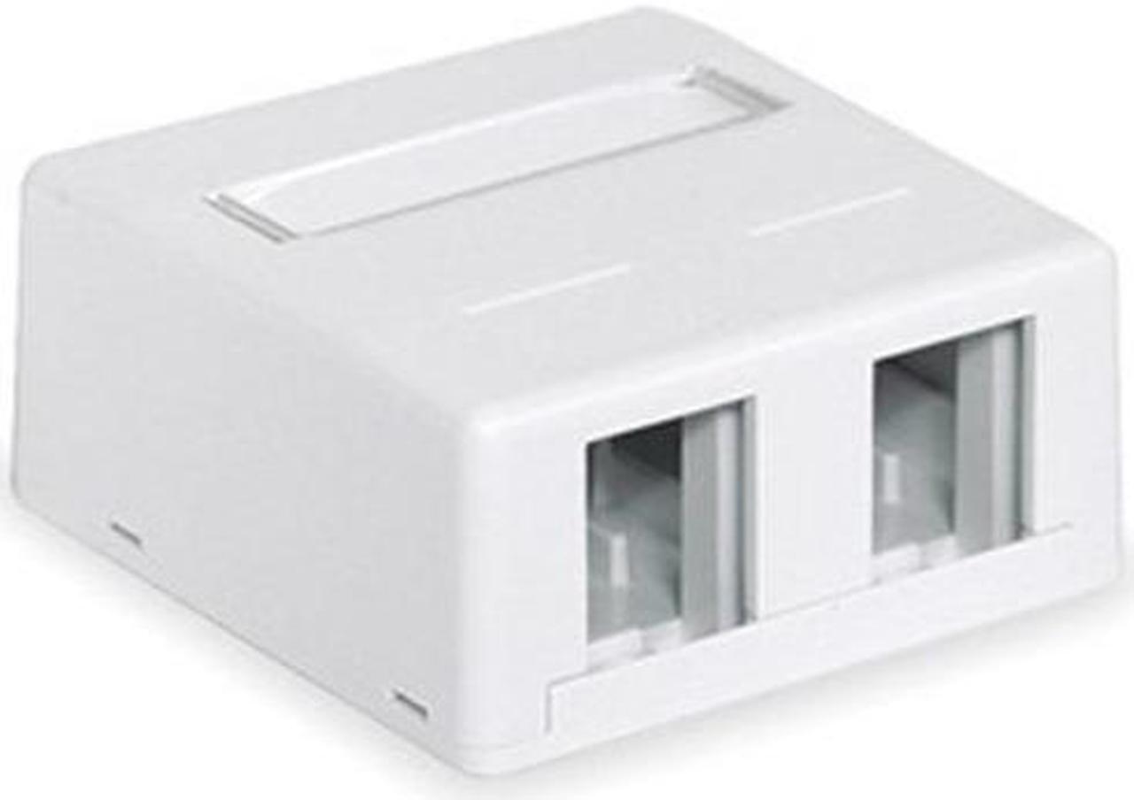 Main image of HUBBELL PREMISE WIRING HSB2W Surface Housing 2 Port
