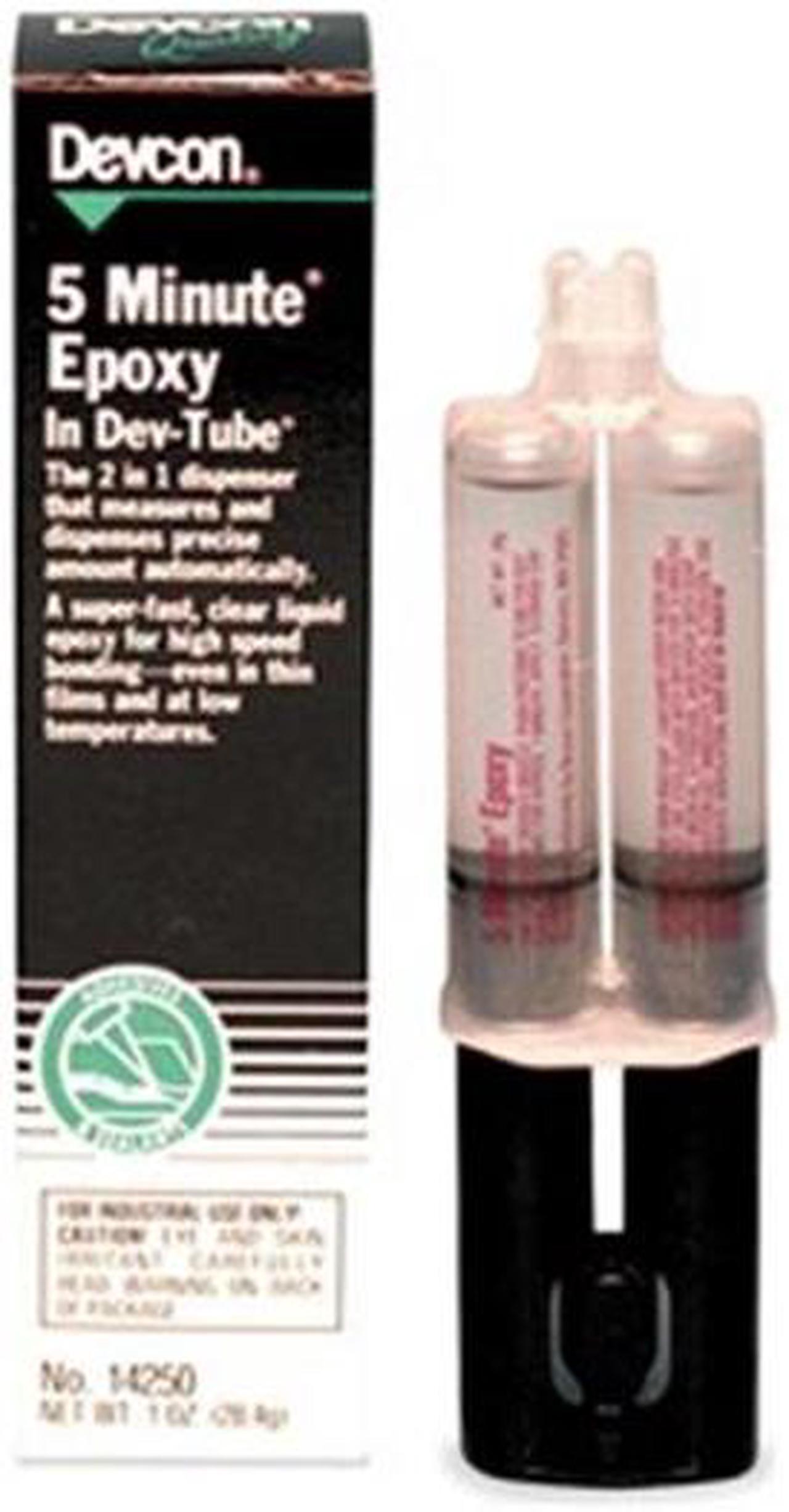 Alt view image 2 of 5 - DEVCON 14250 Epoxy Adhesive, Syringe, 0.85 oz., Amber, 15 min.