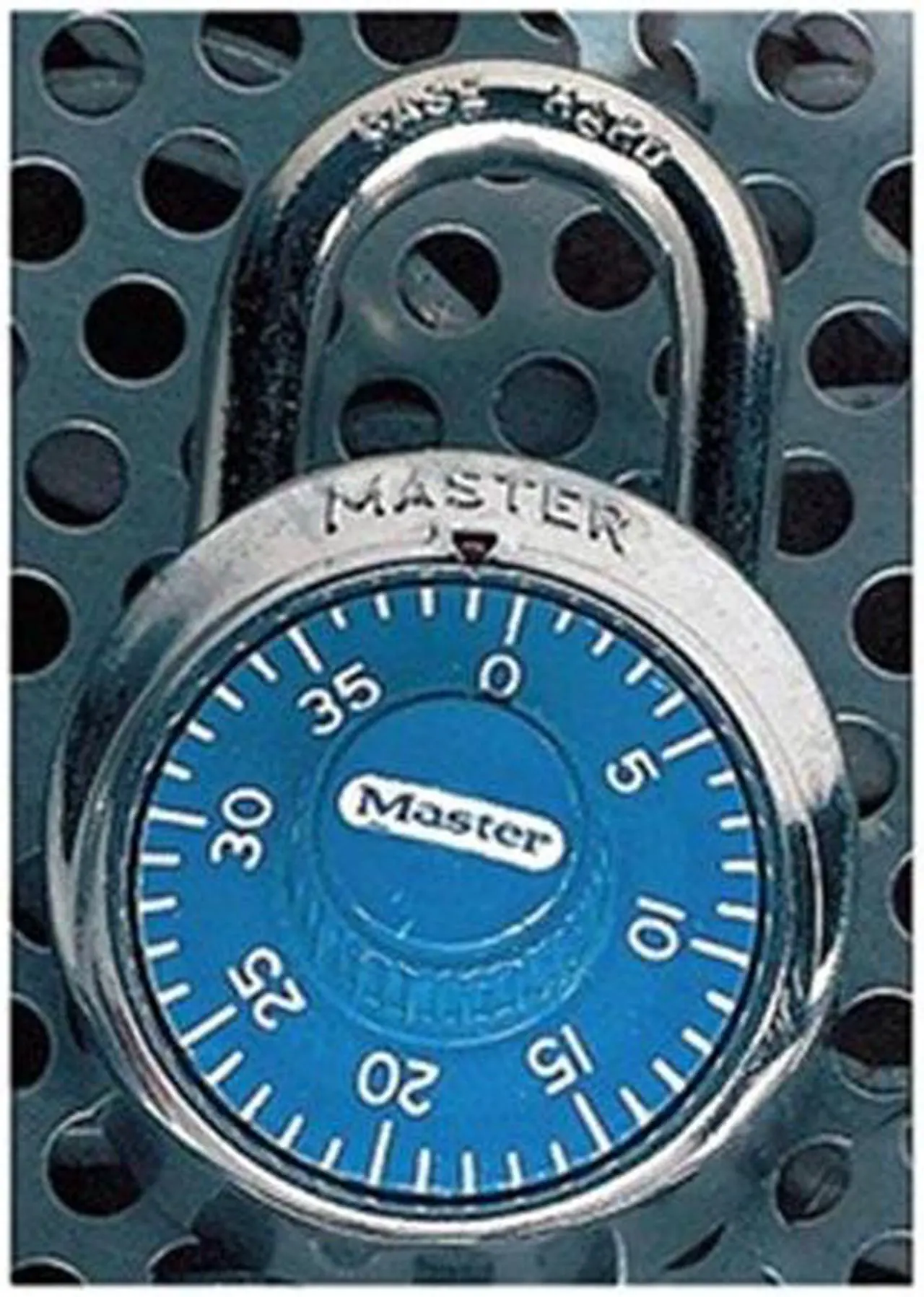Main image of Master Lock Combination Padlock,2 in,Round,Silver  1506D