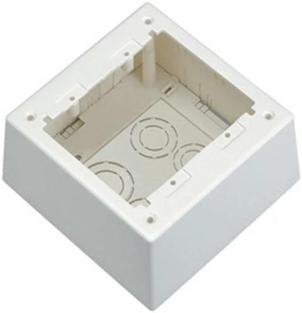 Alt view image 3 of 10 - PANDUIT JBP2DIW Junction Box, Gang, 2 Gang, PVC
