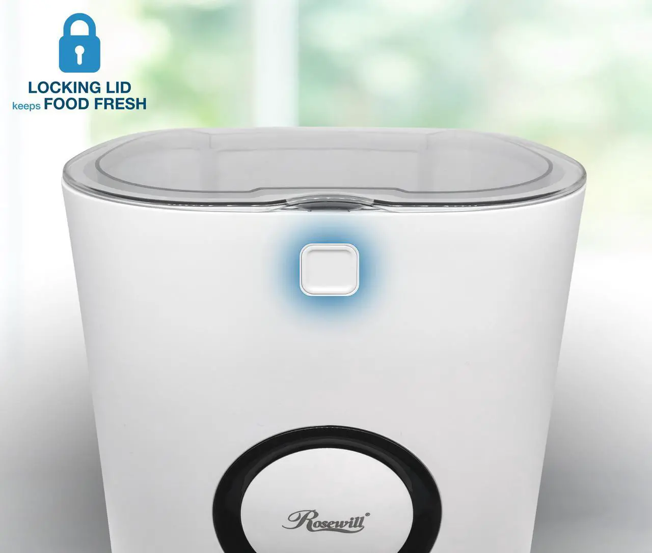 Alt view image 6 of 8 - Rosewill Automatic Pet Feeder Food Dispenser for Cat or Dog, Up to 6.5 lbs of Dry Food with Alarm, Portion Control & Voice Recorder, Programmable, USB & Battery Powered, White - (RPPF-21001)