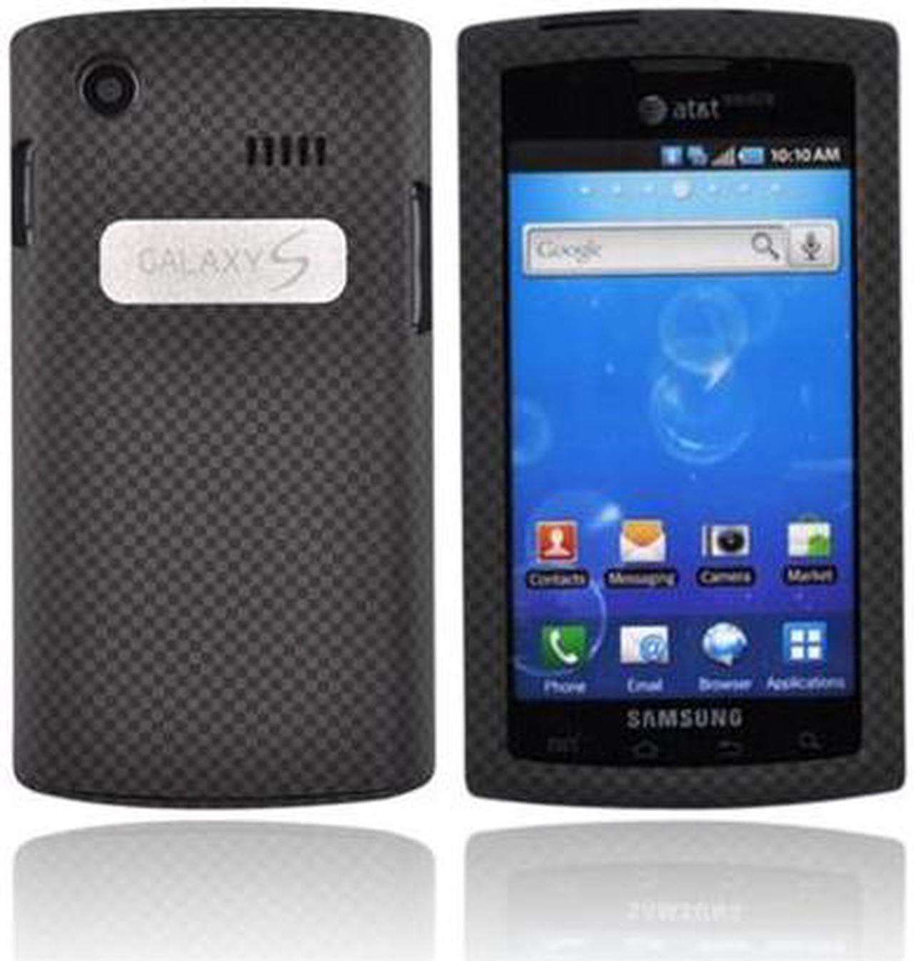 For OEM Samsung Captivate Rubberized Case Carbon Fiber