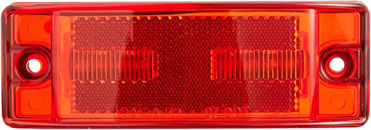 RoadPro 6"x2" LED Light with Replaceable Lens, Red RP-1284R