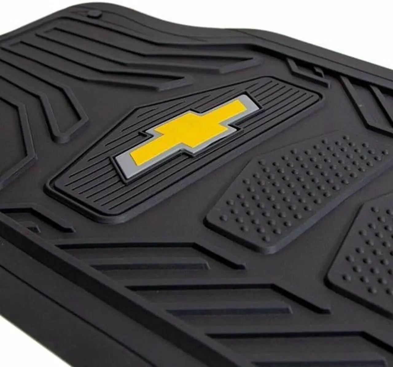 Alt view image 3 of 5 - Plasticolor Chevy Logo All Weather Durable Floor Mat 4pcs Set 001664R03