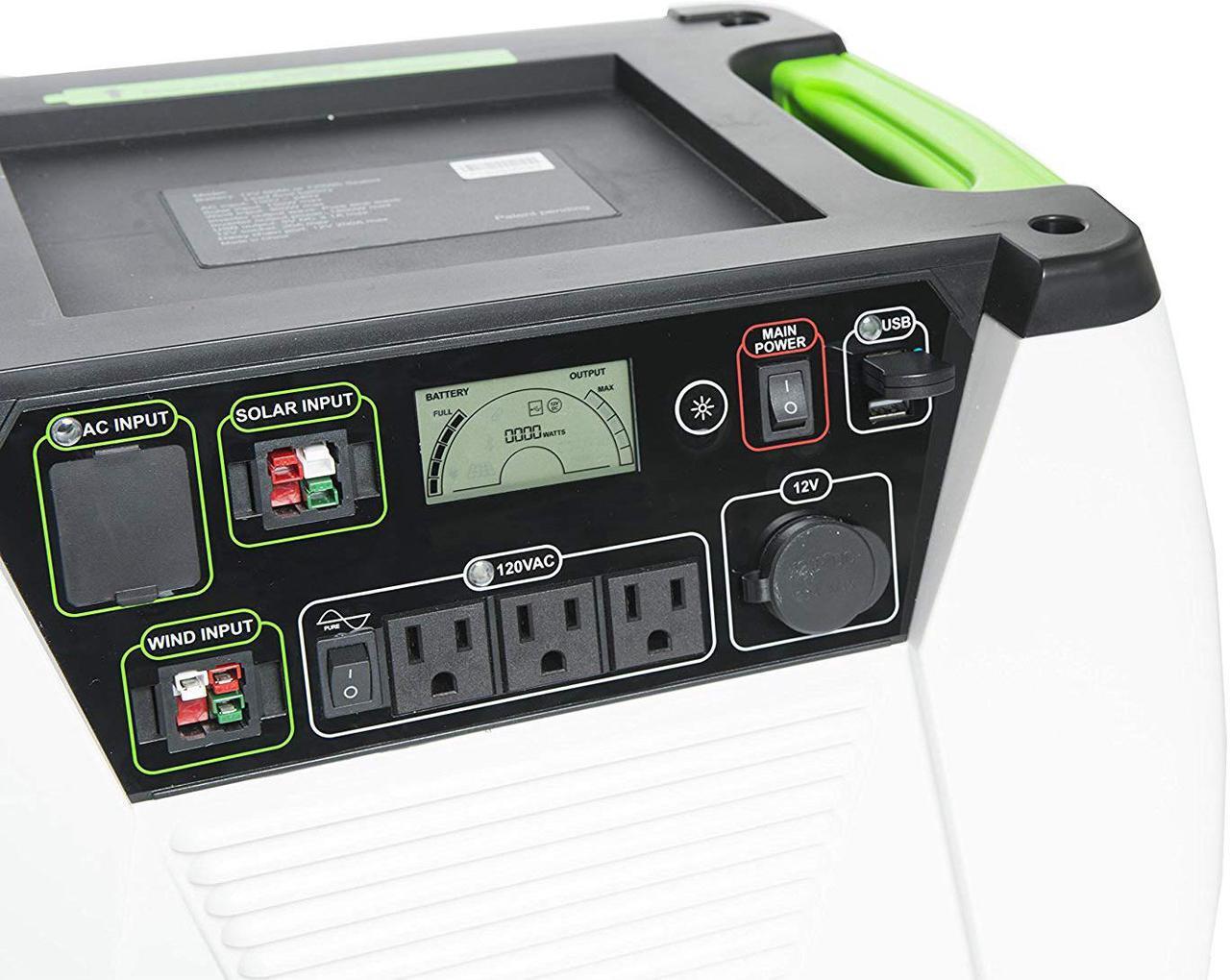 Alt view image 4 of 5 - Nature's Generator - 1800W Solar & Wind Powered Portable Generator HKNGGN