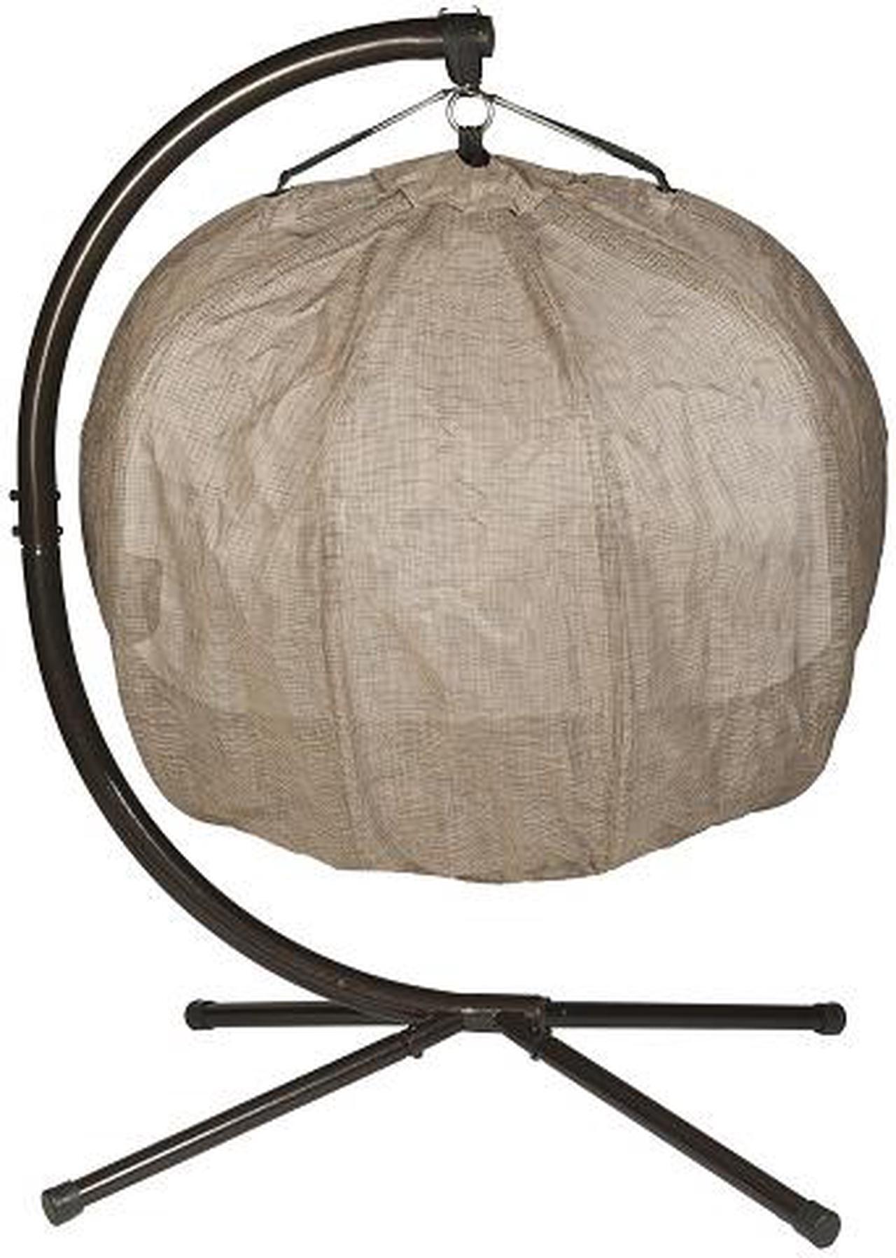 Alt view image 4 of 6 - Flowerhouse Hanging Pumpkin Loveseat Chair- Bark, FHPC100-BRK