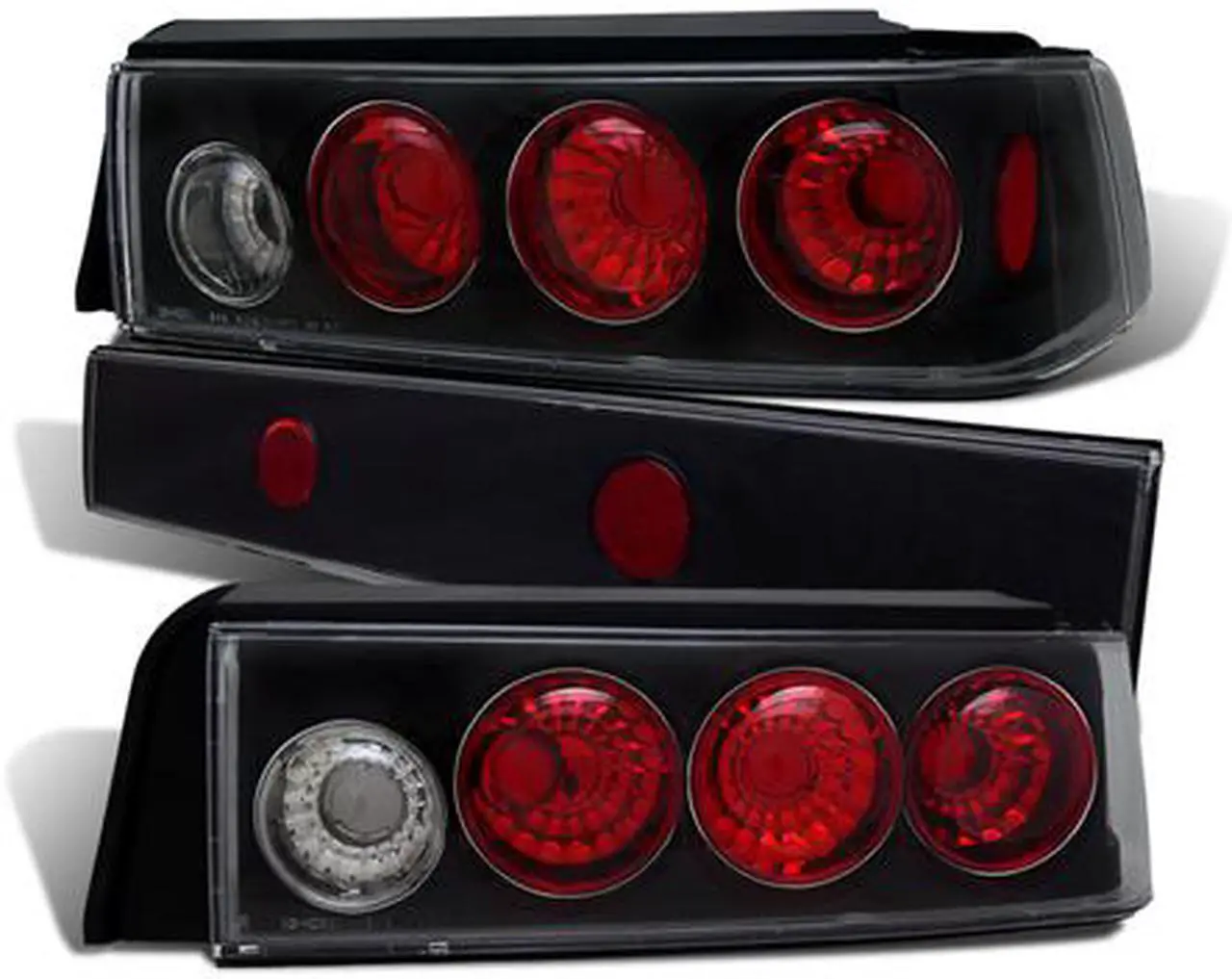 Main image of CG HONDA CIVIC 88-91 3 DR TAILLIGHT 3 PCS BLACK 03-HC8891TLA3DJM PAIR