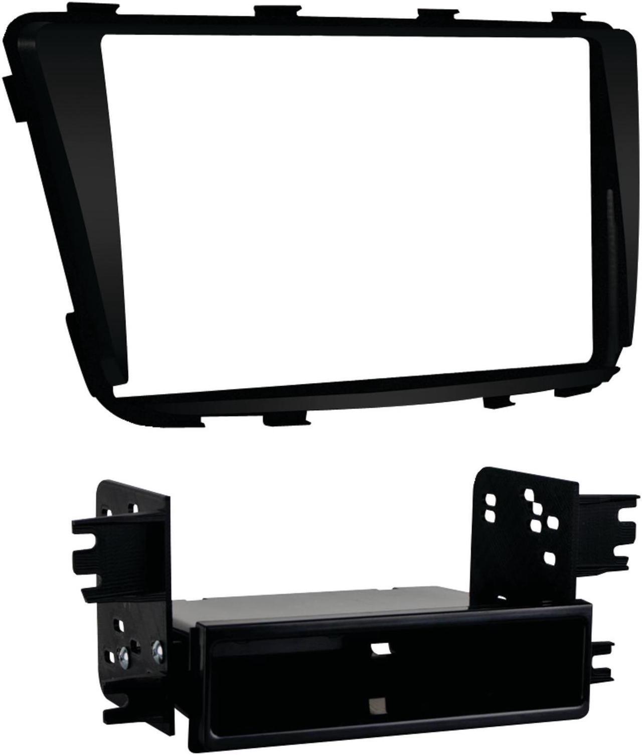 Alt view image 4 of 12 - Metra 99-7347B Black Single/Double DIN Stereo Dash Kit for 12-up Hyundai Accent