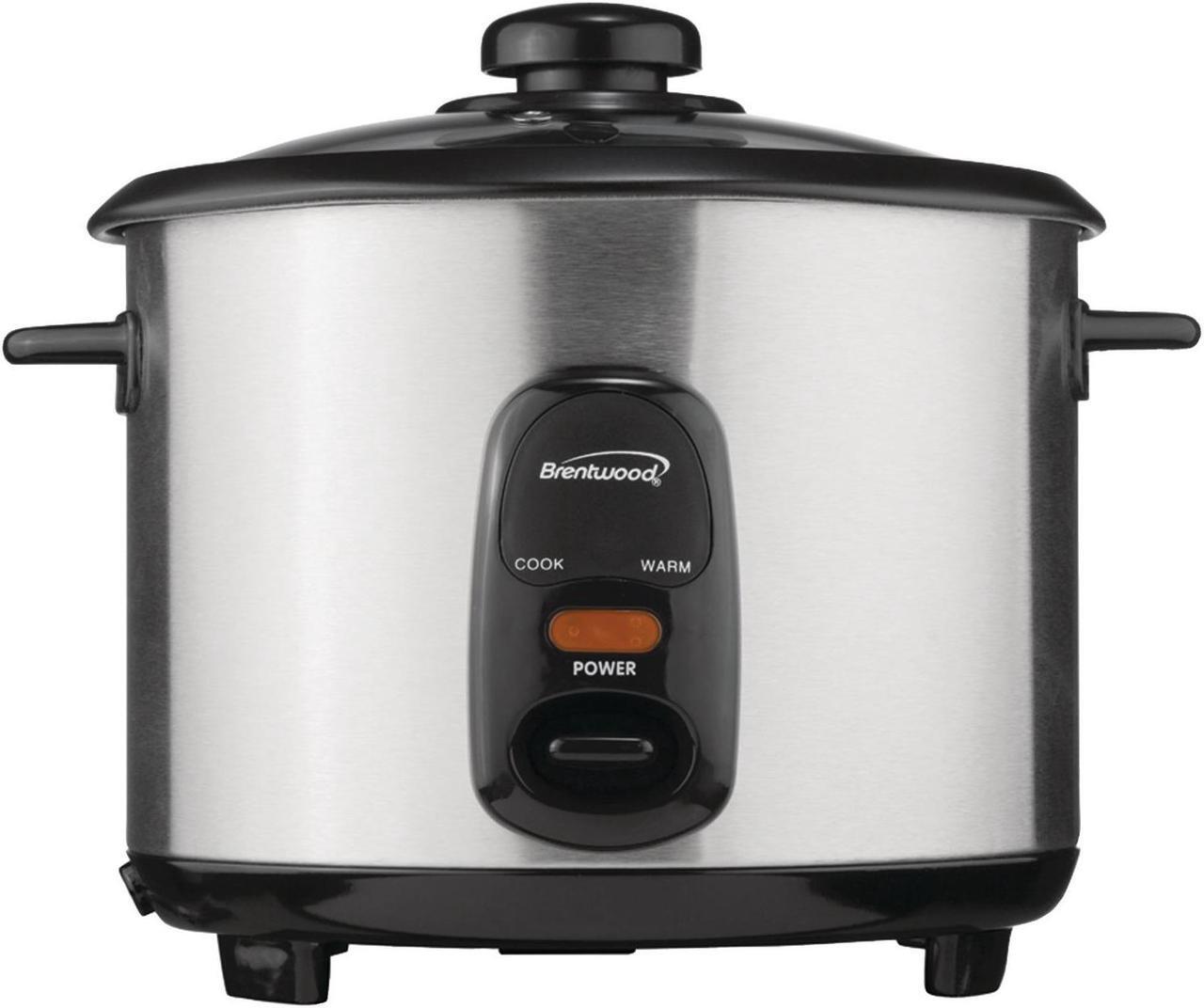 Main image of Brentwood Appliances 5 Cup Stainless Steel Rice Cooker TS-10