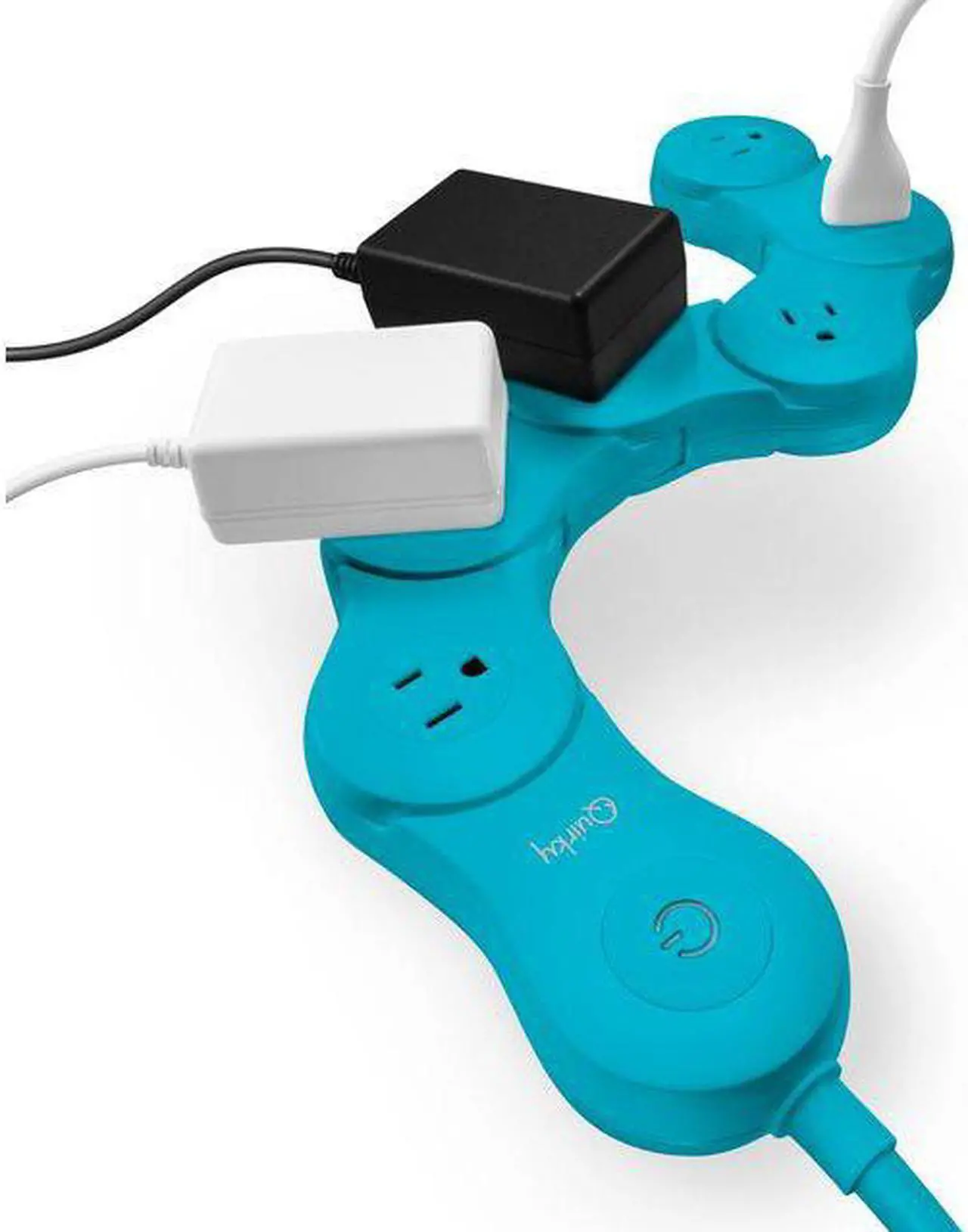 Main image of Quirky Pivot Power - Flexible 6 outlet surge protector - TEAL